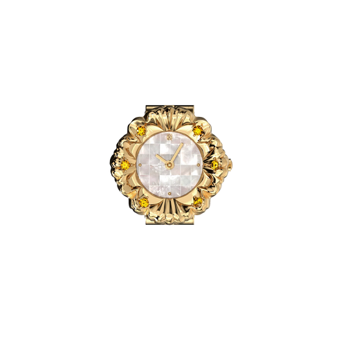 Baroque Watch Ring - Nacre