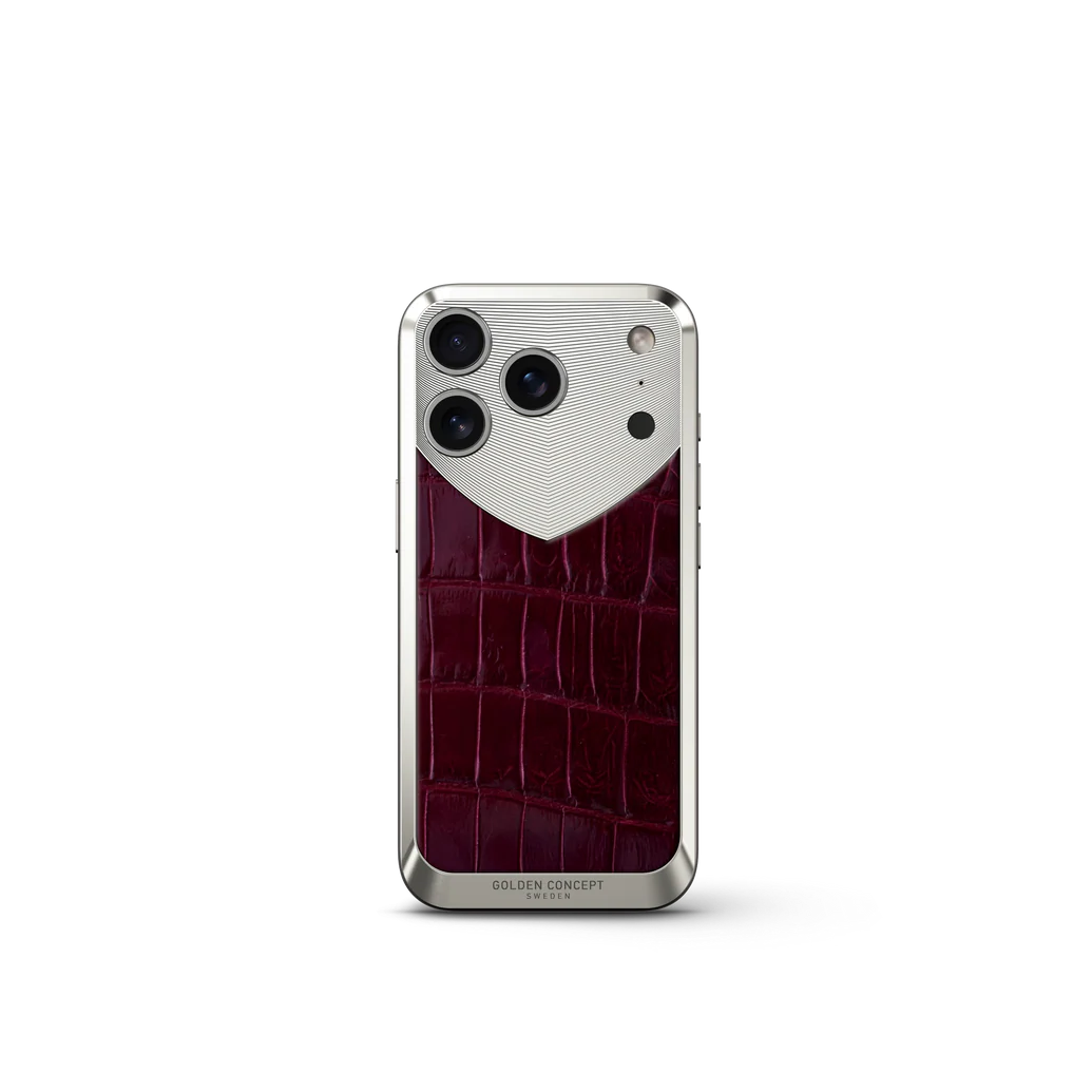 iPhone Case / RST17 - Magnetic Shield Alligator Edition - Maroon