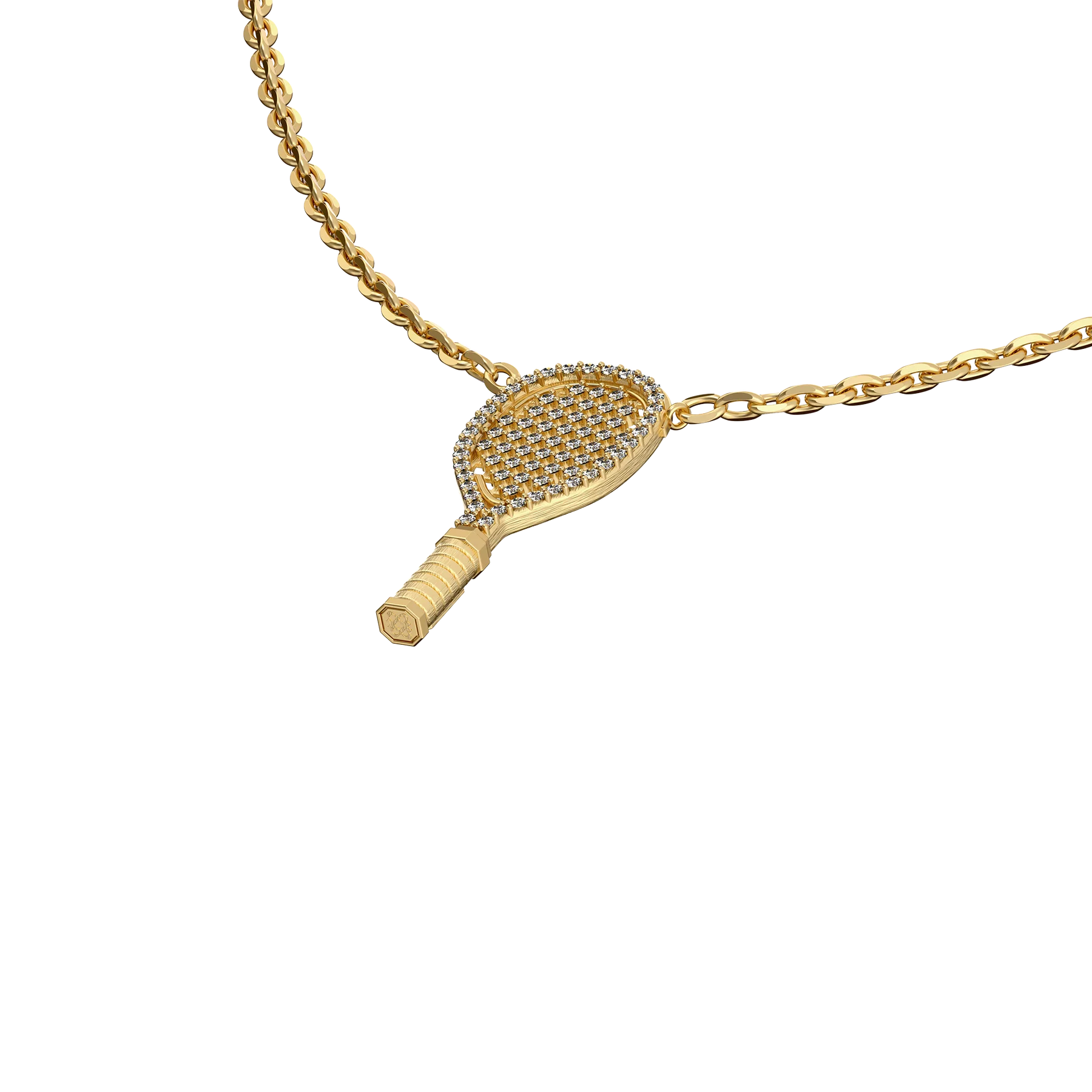 'The Tennis' Necklace, White Diamond Pavé