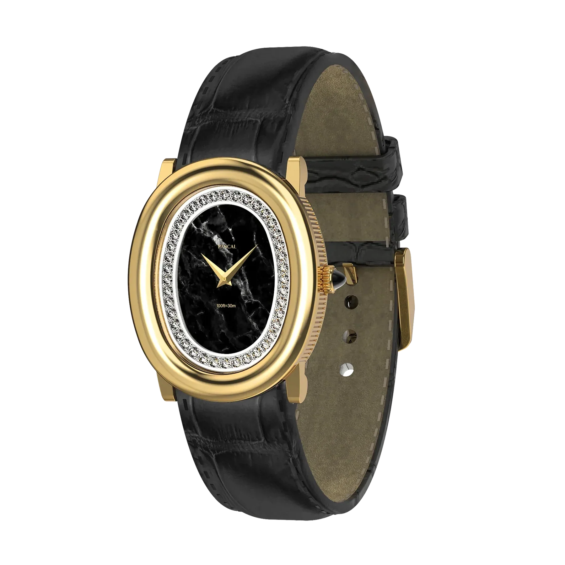 Oval Royale Diamond Watch - Twilight Marble