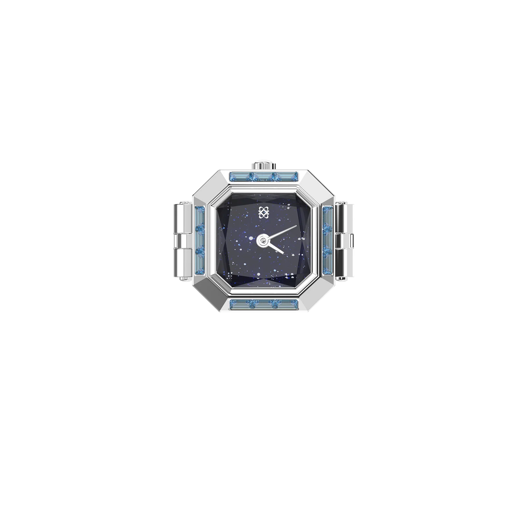 Sofia Prism Cocktail Watch Ring - Starry Night
