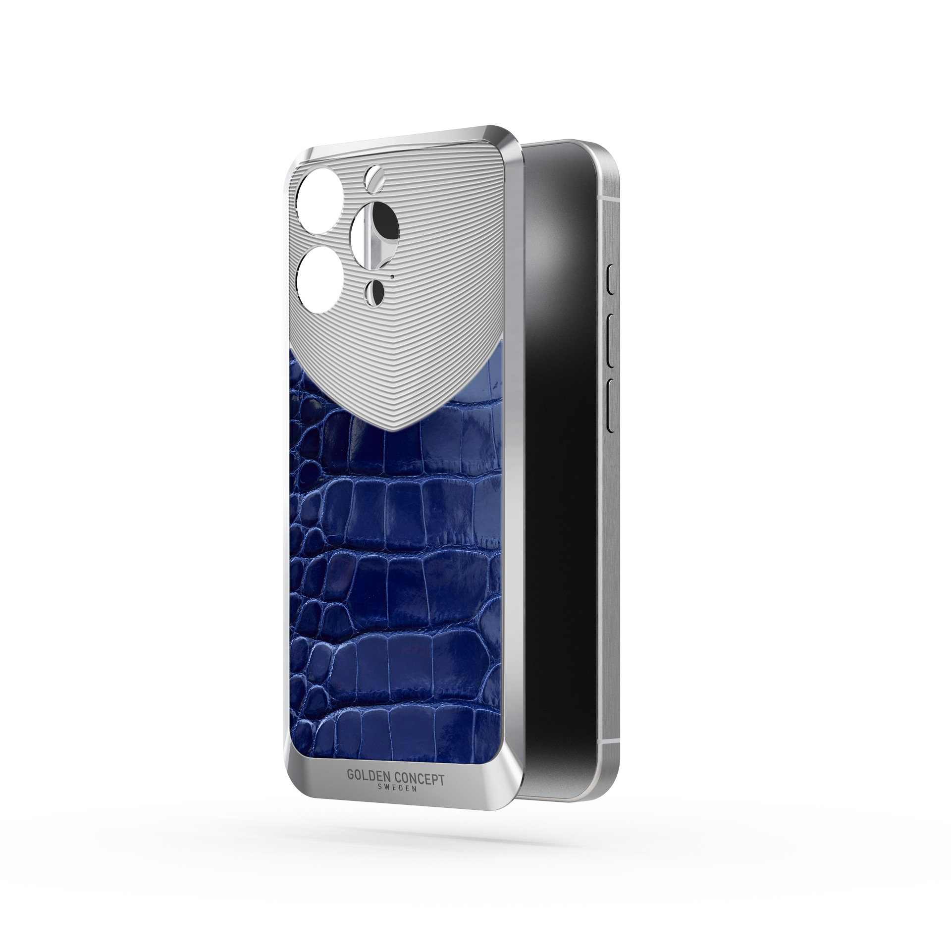 iPhone Case / RST16 - Magnetic Shield Alligator Edition - Glossy Blue