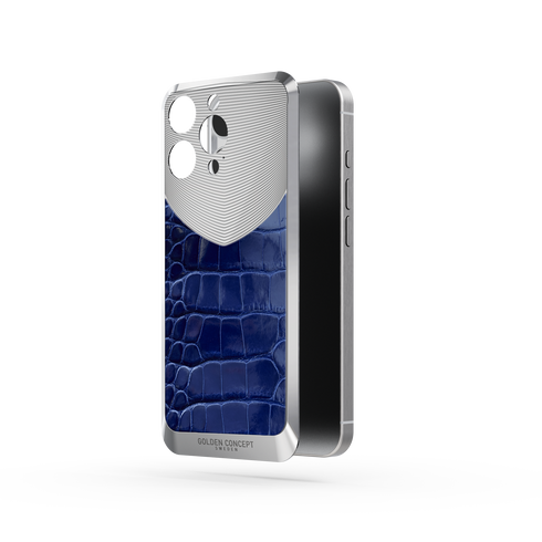iPhone Case / RST16 - Magnetic Shield Alligator Edition - Glossy Blue