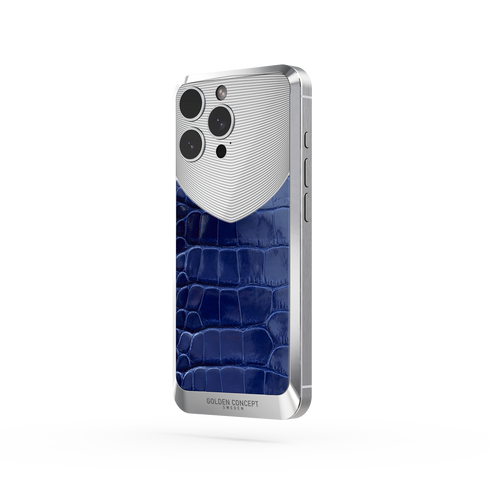 iPhone Case / RST16 - Magnetic Shield Alligator Edition - Glossy Blue