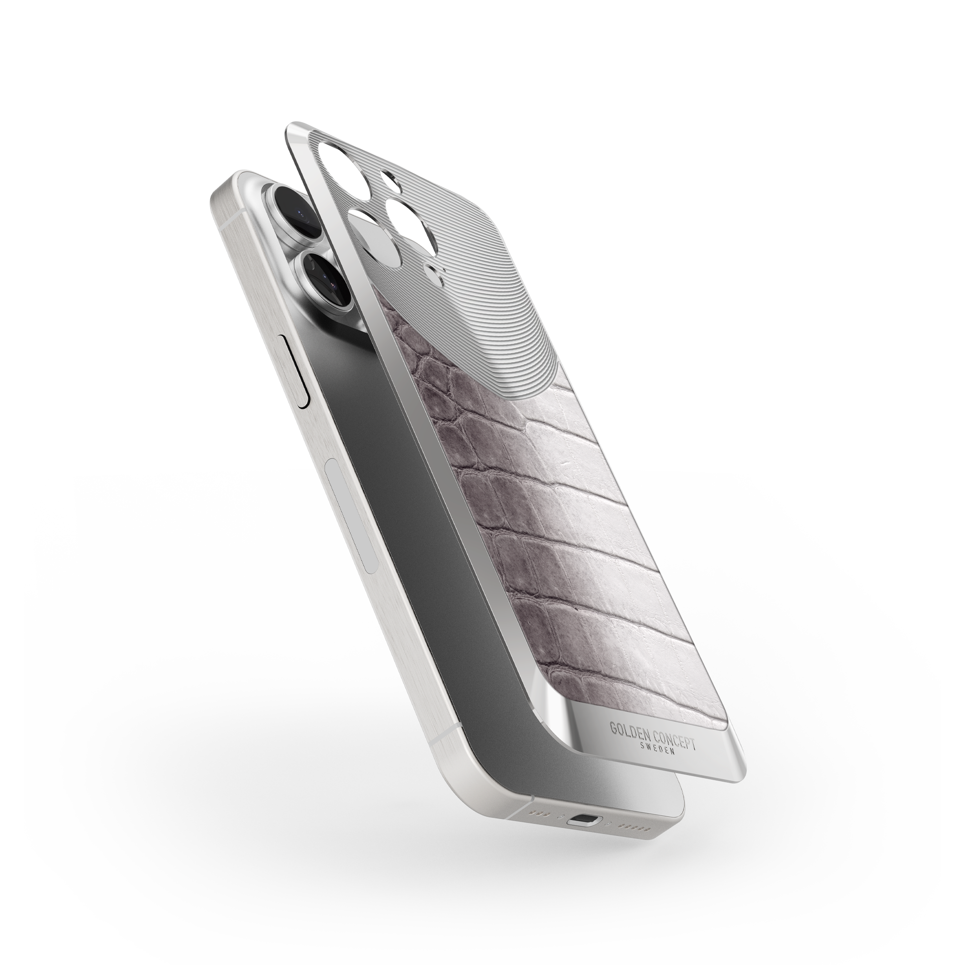 iPhone Case / RST16 - Magnetic Shield Crocodile Edition - Himalaya