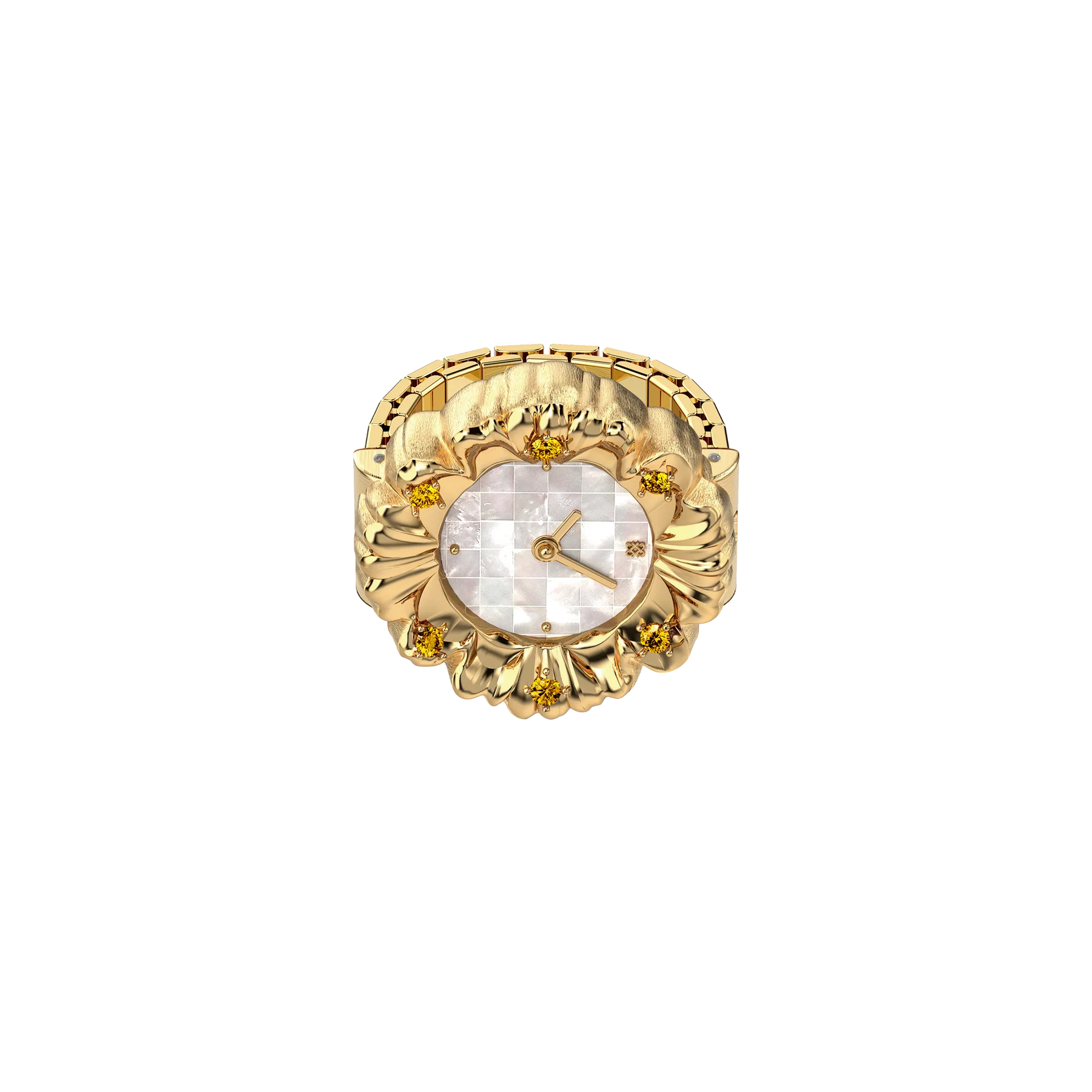 Baroque Watch Ring - Nacre