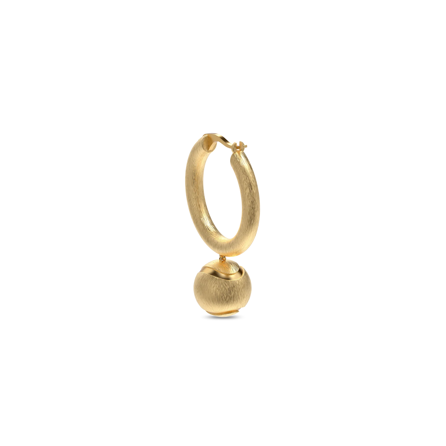 'The Tennis' Hoop Earrings, White Diamond