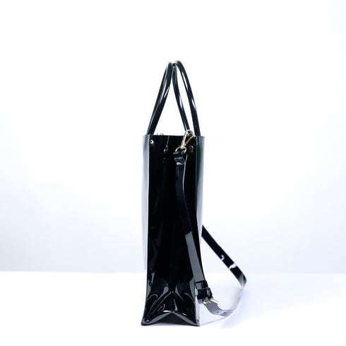 A4 Clear Toot Bag (Black)