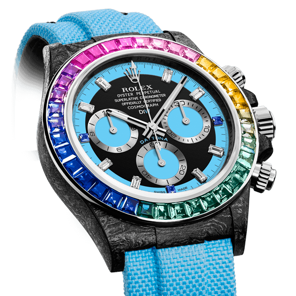 NEWS-DIWのカスタムROLEXからベゼルにサファイアを使用した「Rainbow Collection」が発売。-principeprive