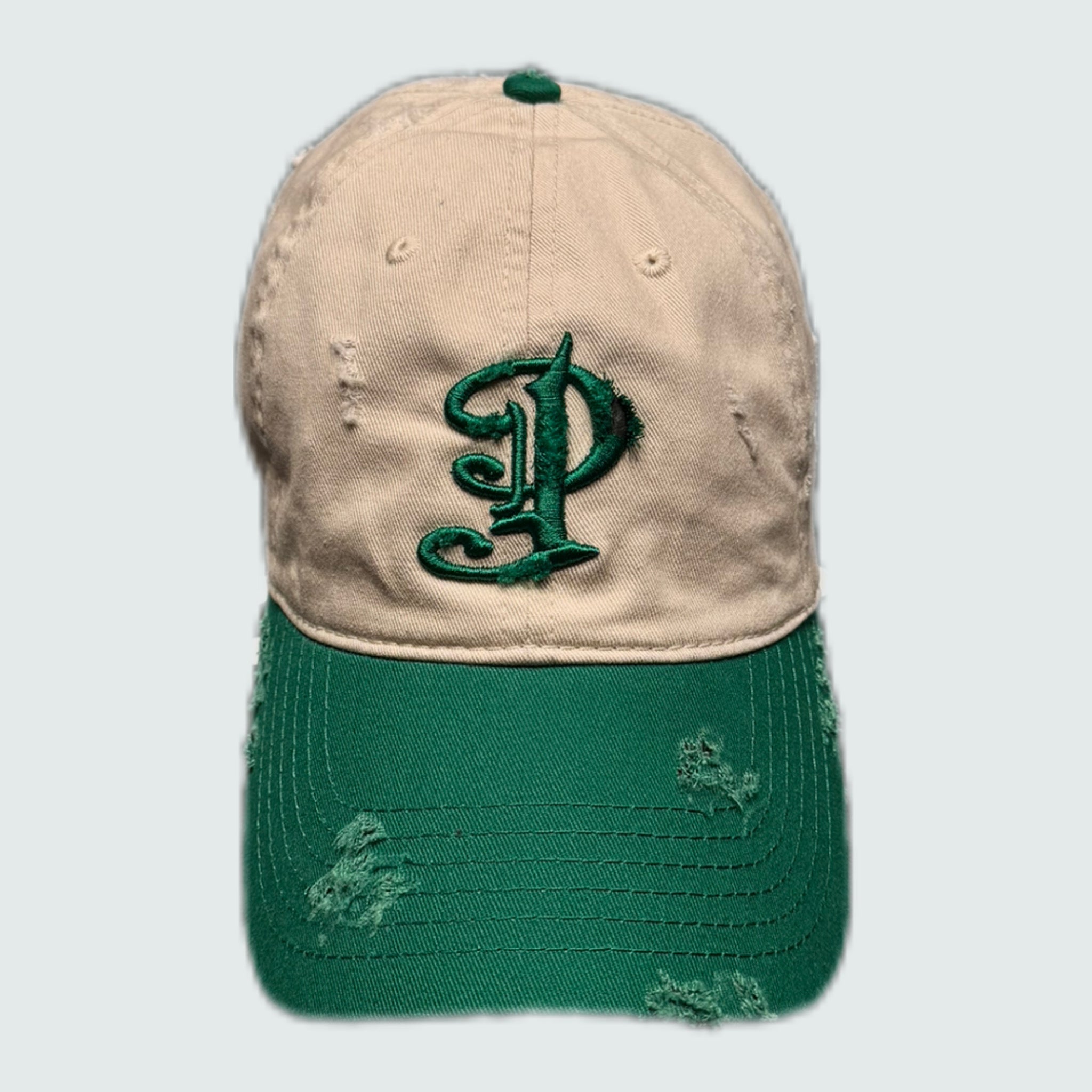 Damaged “P” Logo Cap - Green