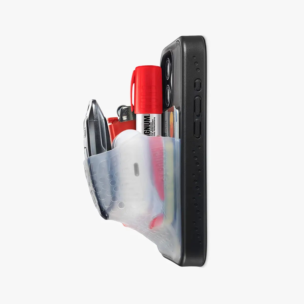 Flex Pouch™ Phone Case - BLACK/CLEAR