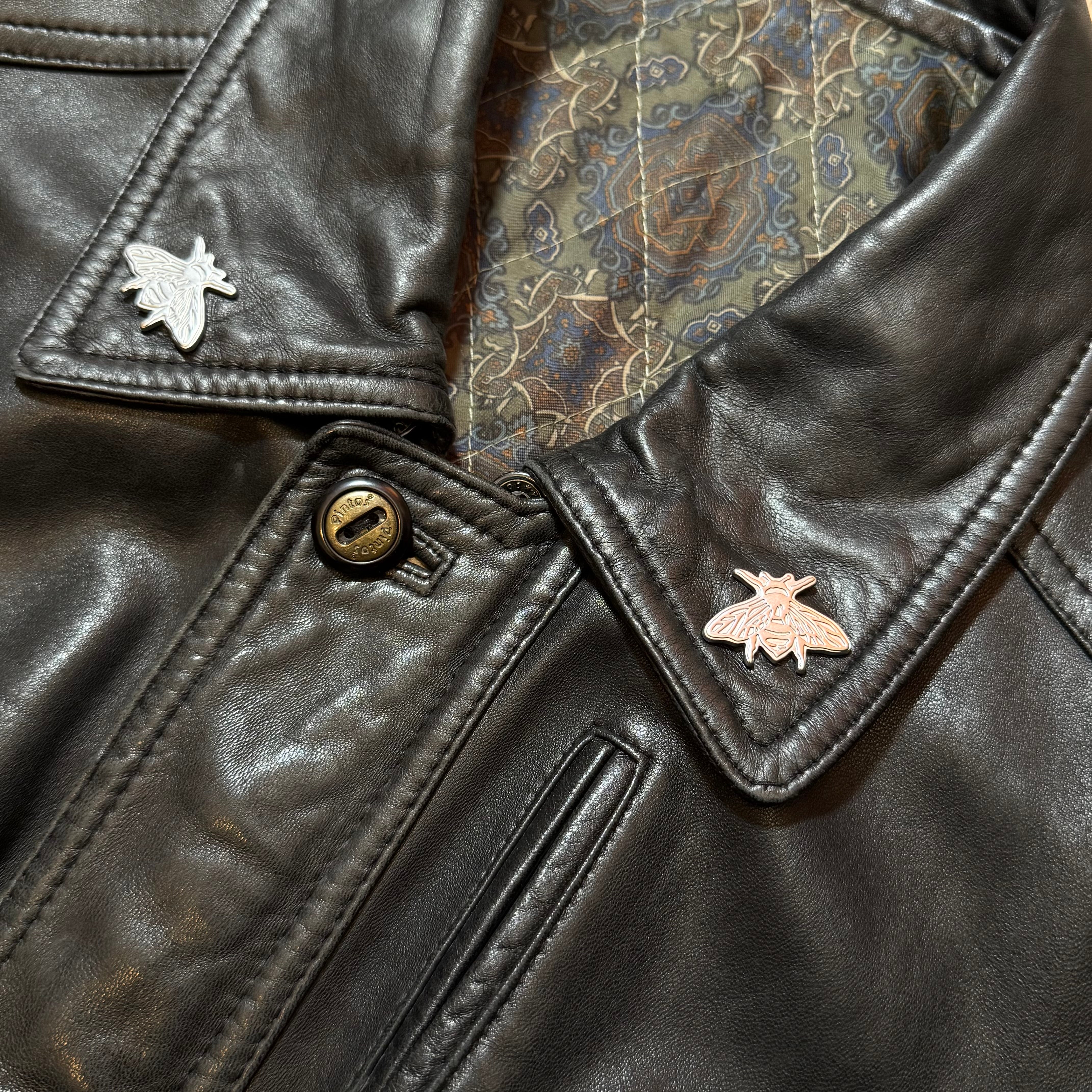 [VINTAGE] LEATHER JACKET “NATIVE” (L)