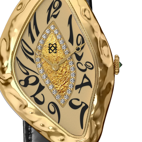 Paradoxe Diamond Watch - Gold Gilt