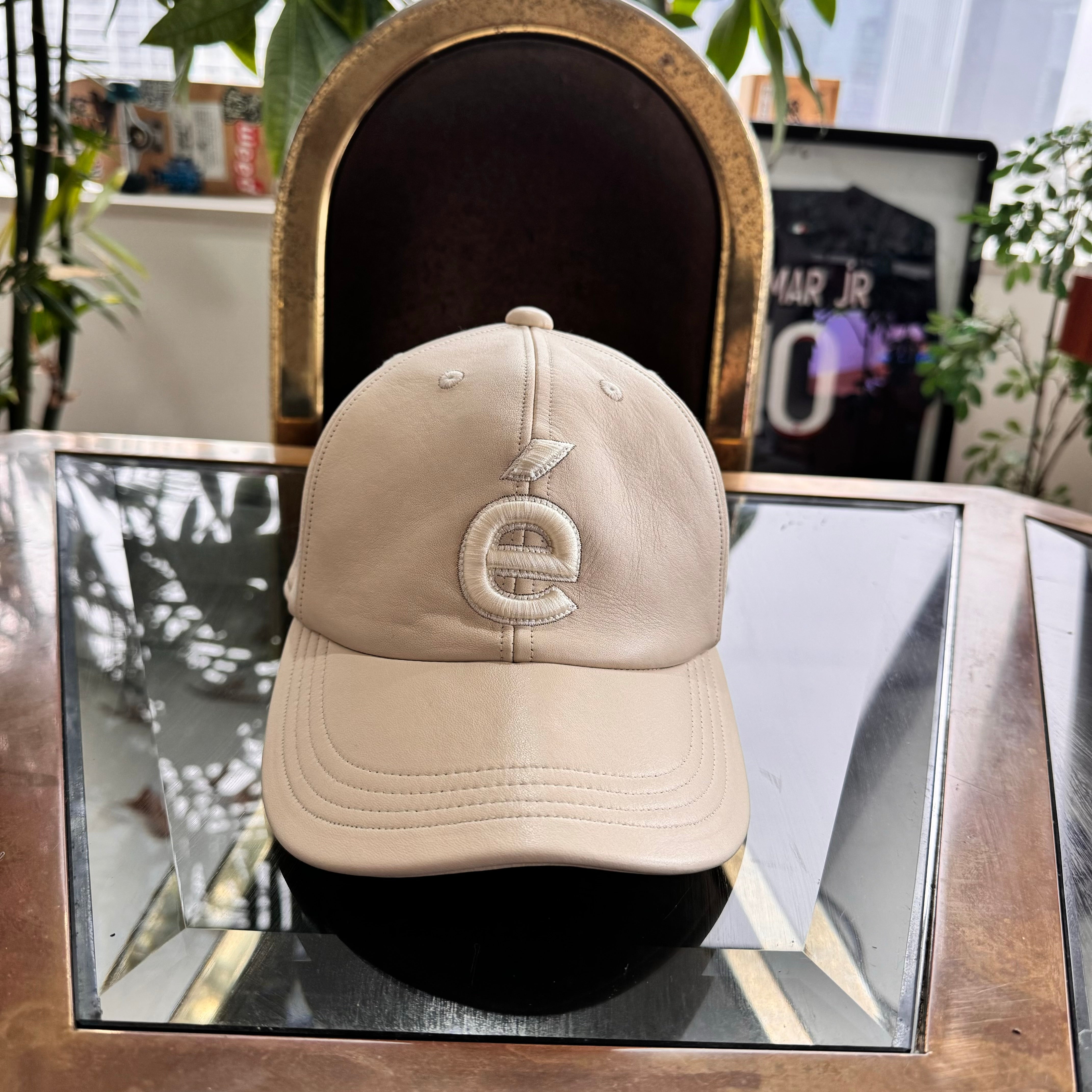 ICON Leather Cap - BEIGE