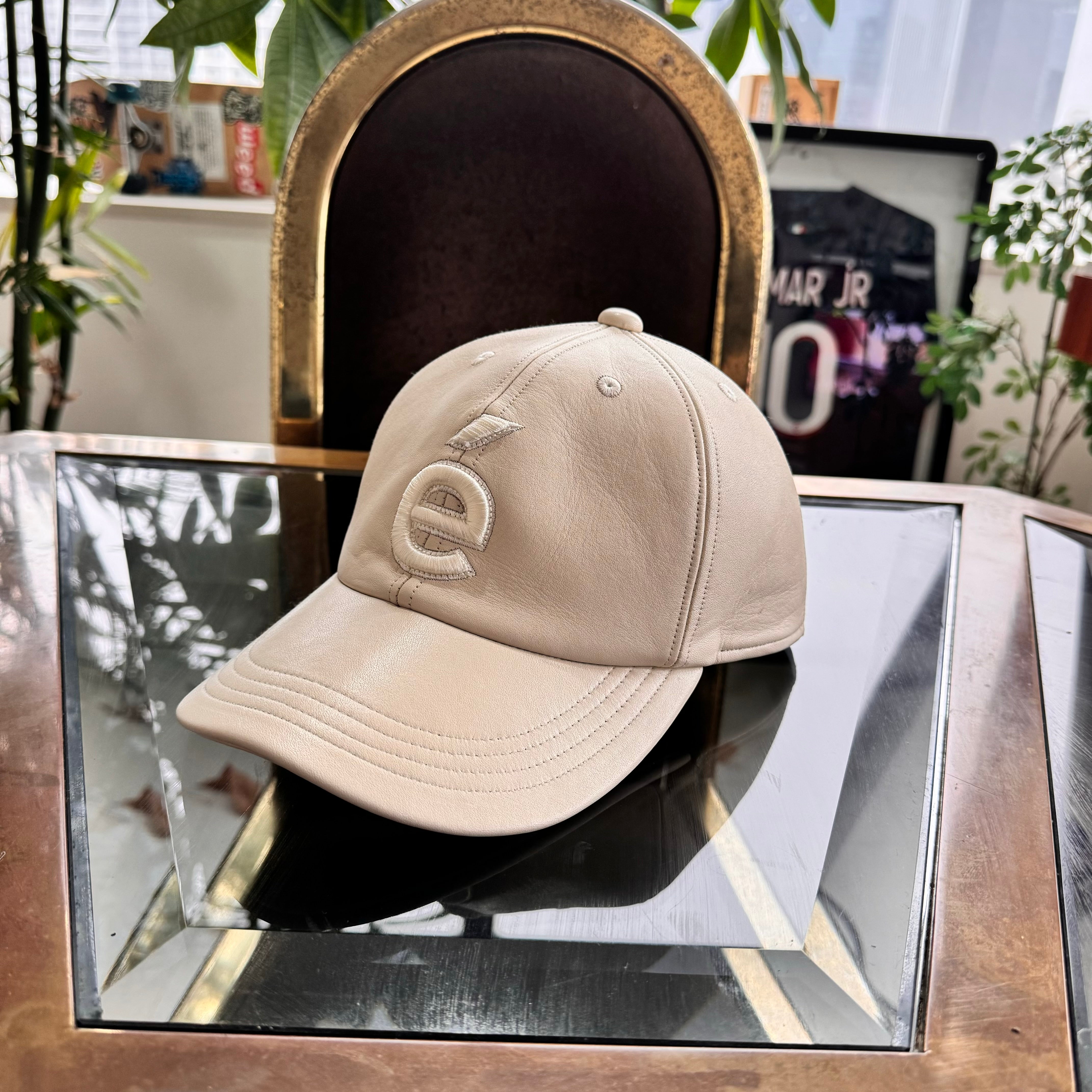 ICON Leather Cap - BEIGE