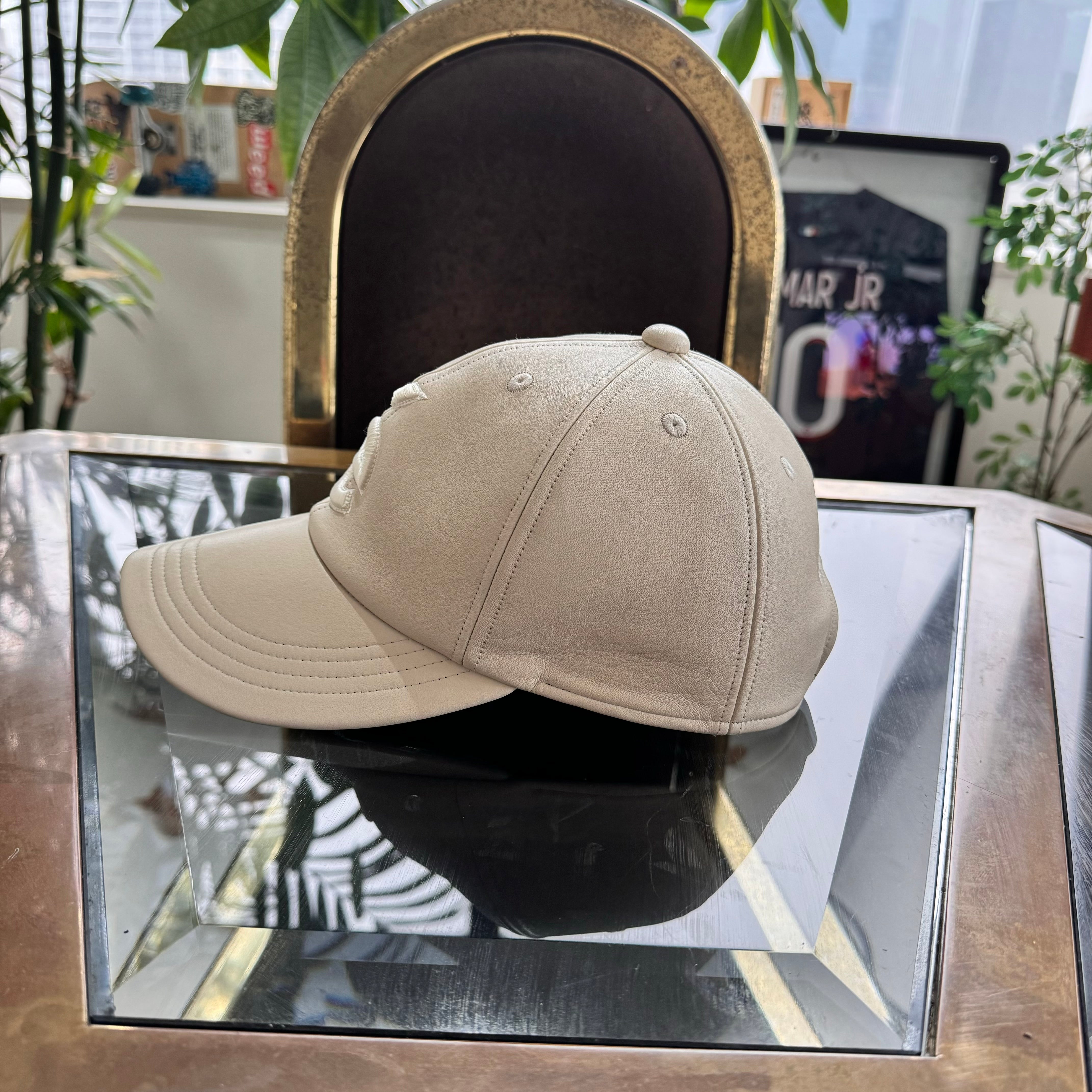 ICON Leather Cap - BEIGE