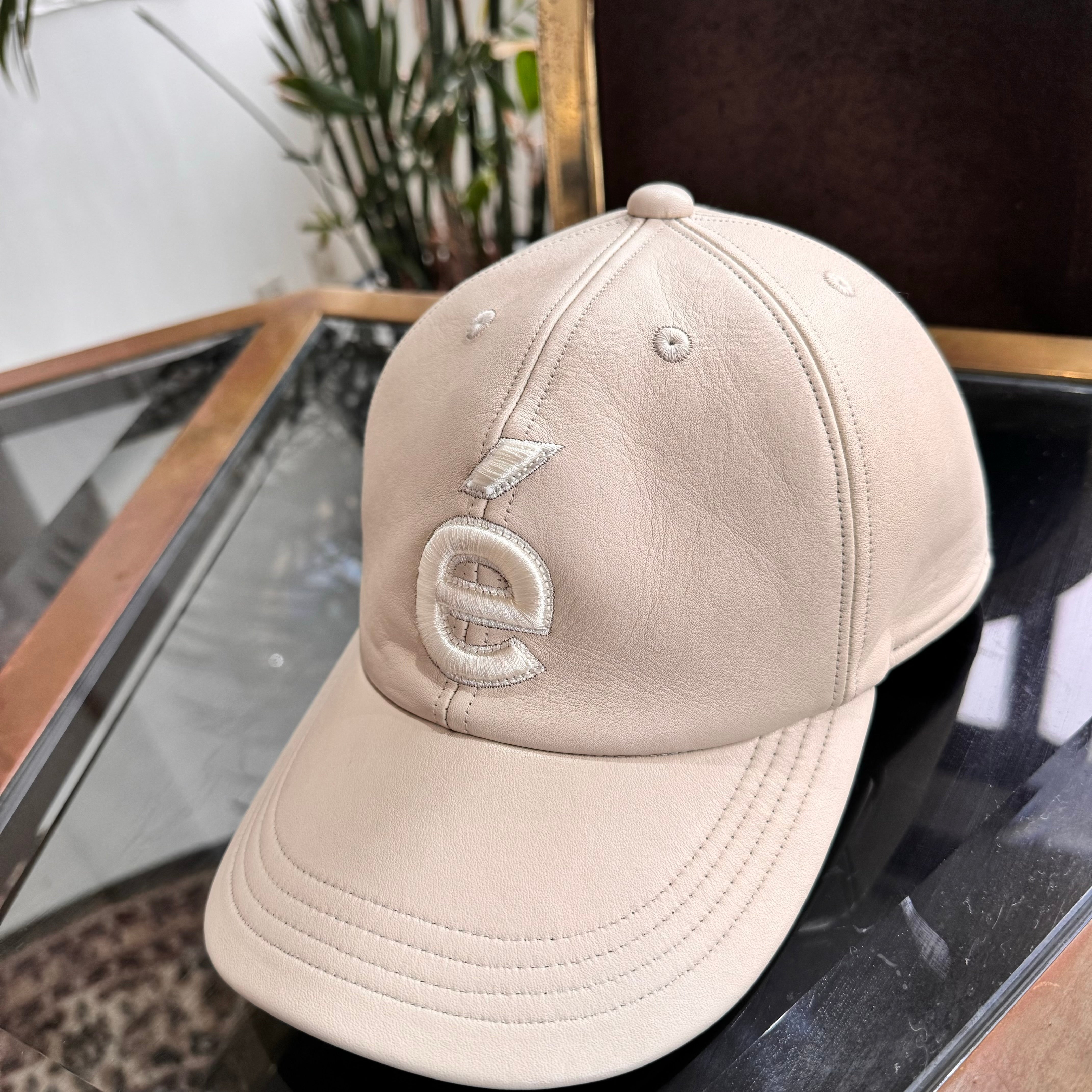 ICON Leather Cap - BEIGE