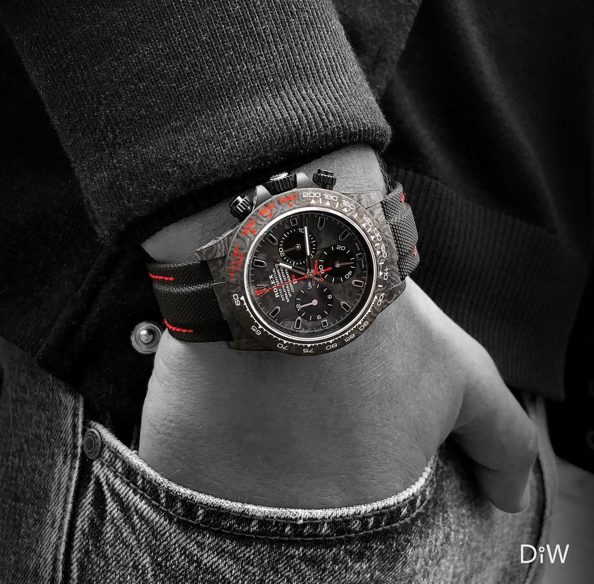 CARBON ROLEX DAYTONA All Black Carbon