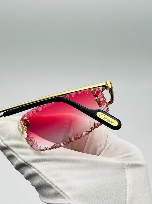 Cartier Signature C - Diamond Facet Cut - Red