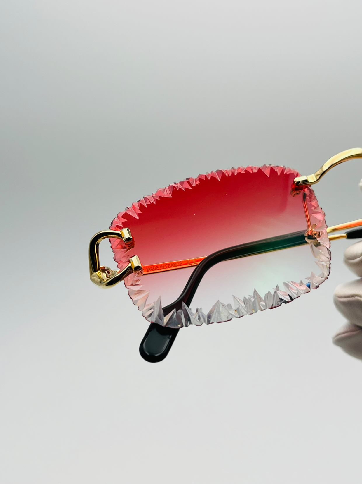 Cartier Signature C - Diamond Facet Cut - Red