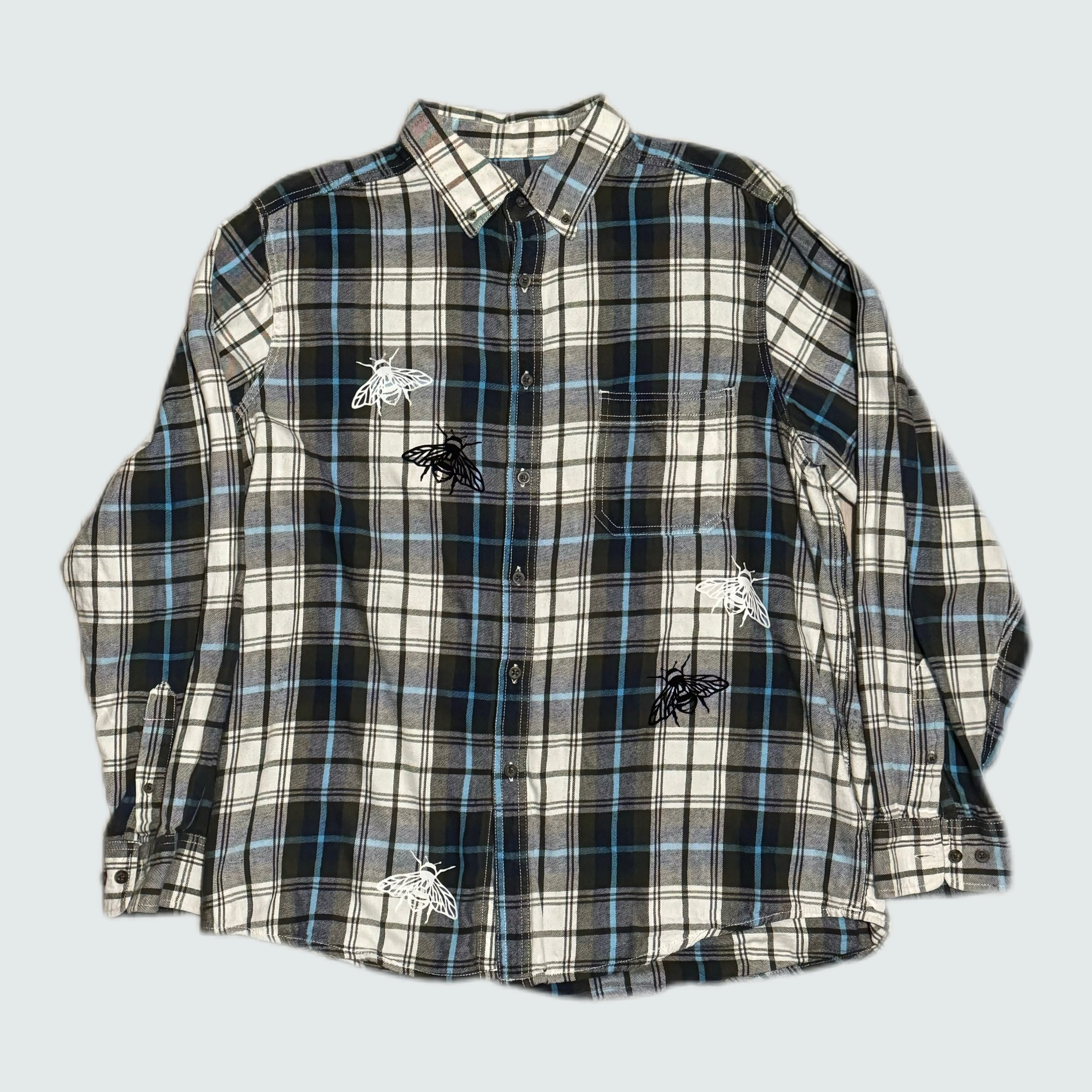 Vintage Plaid Shirt “standard blue”