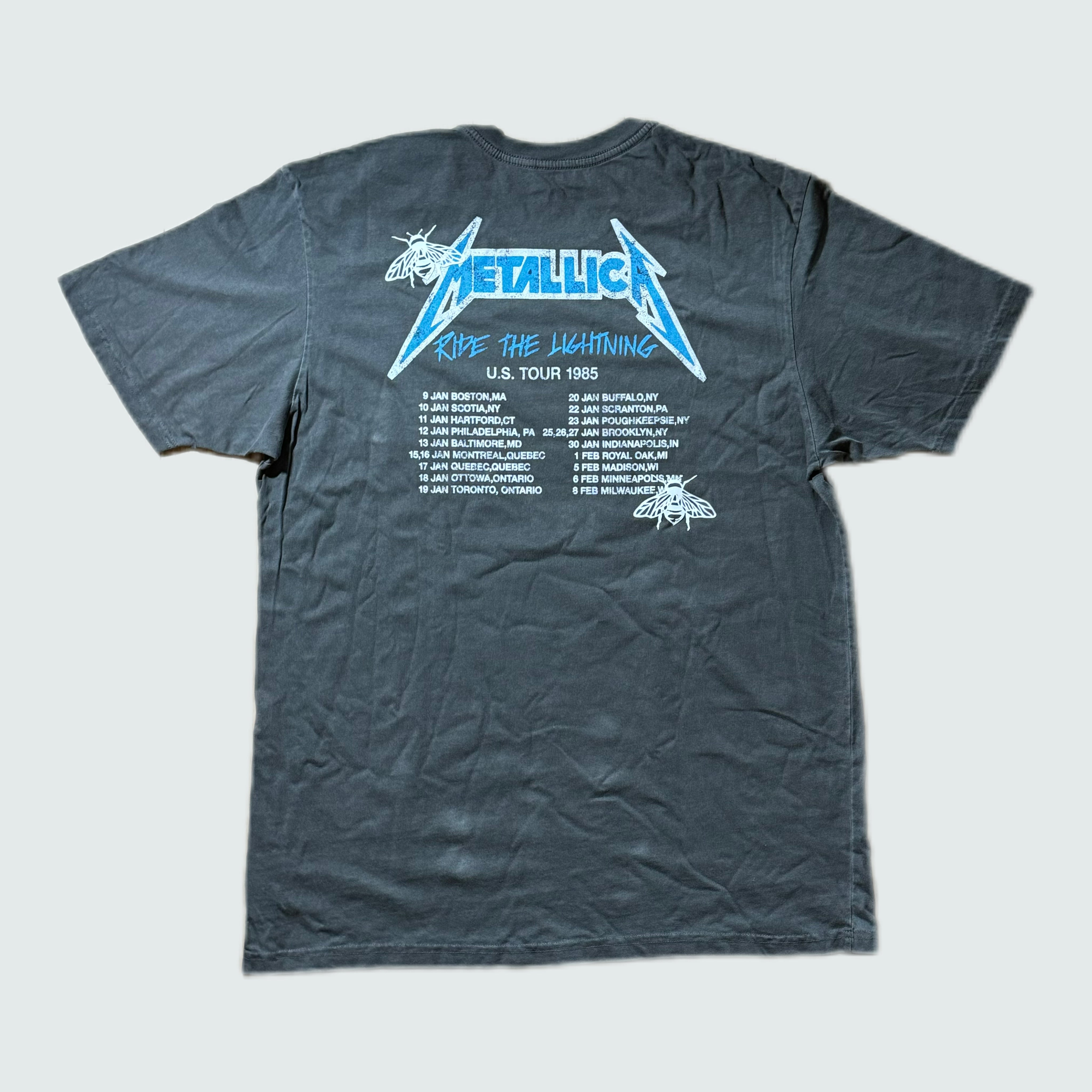 RIDE THE LIGHTNING 1985 TOUR T-SHIRT