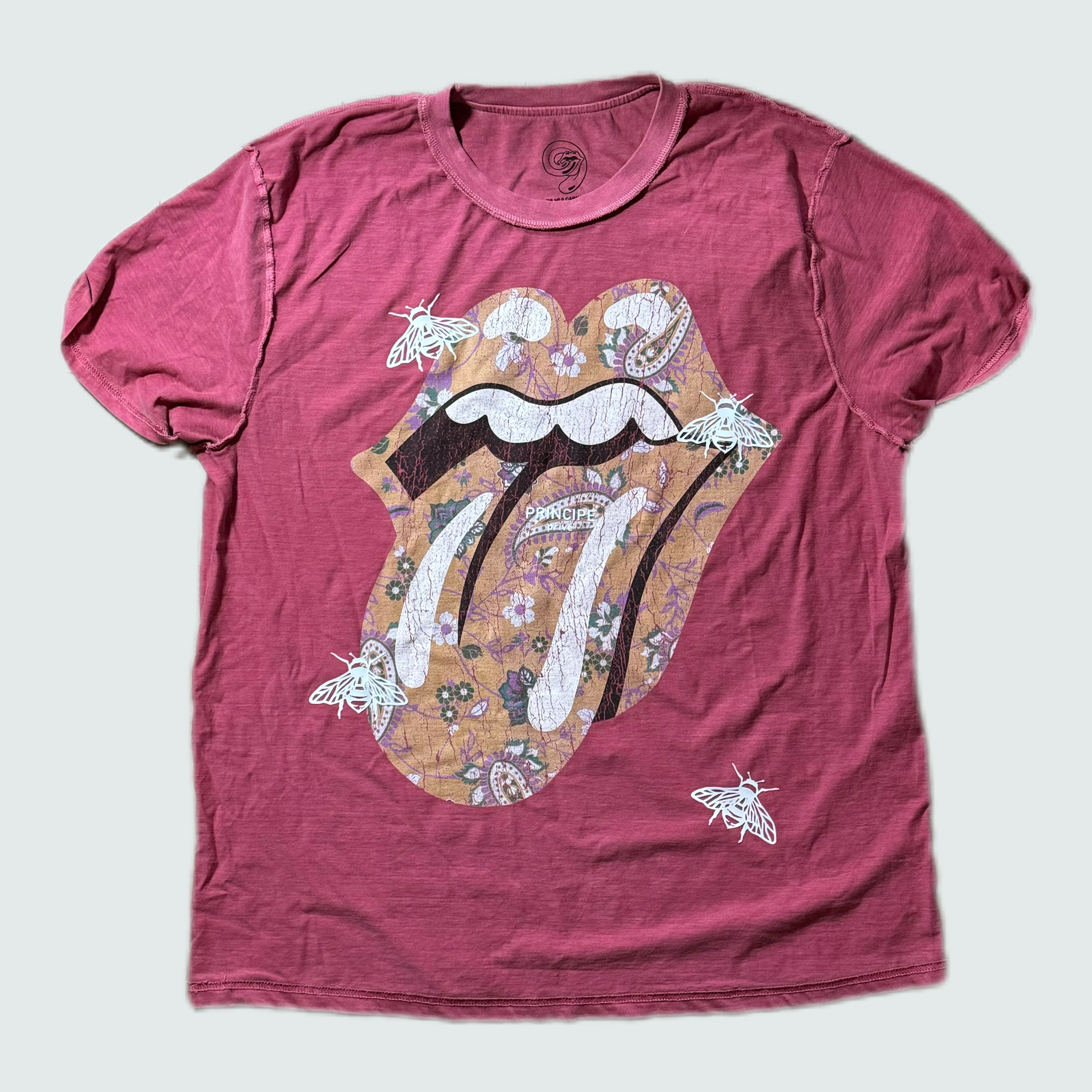 PAISLEY CLASSIC TONGUE VINTAGE CUFFED SLEEVE T-SHIRT II