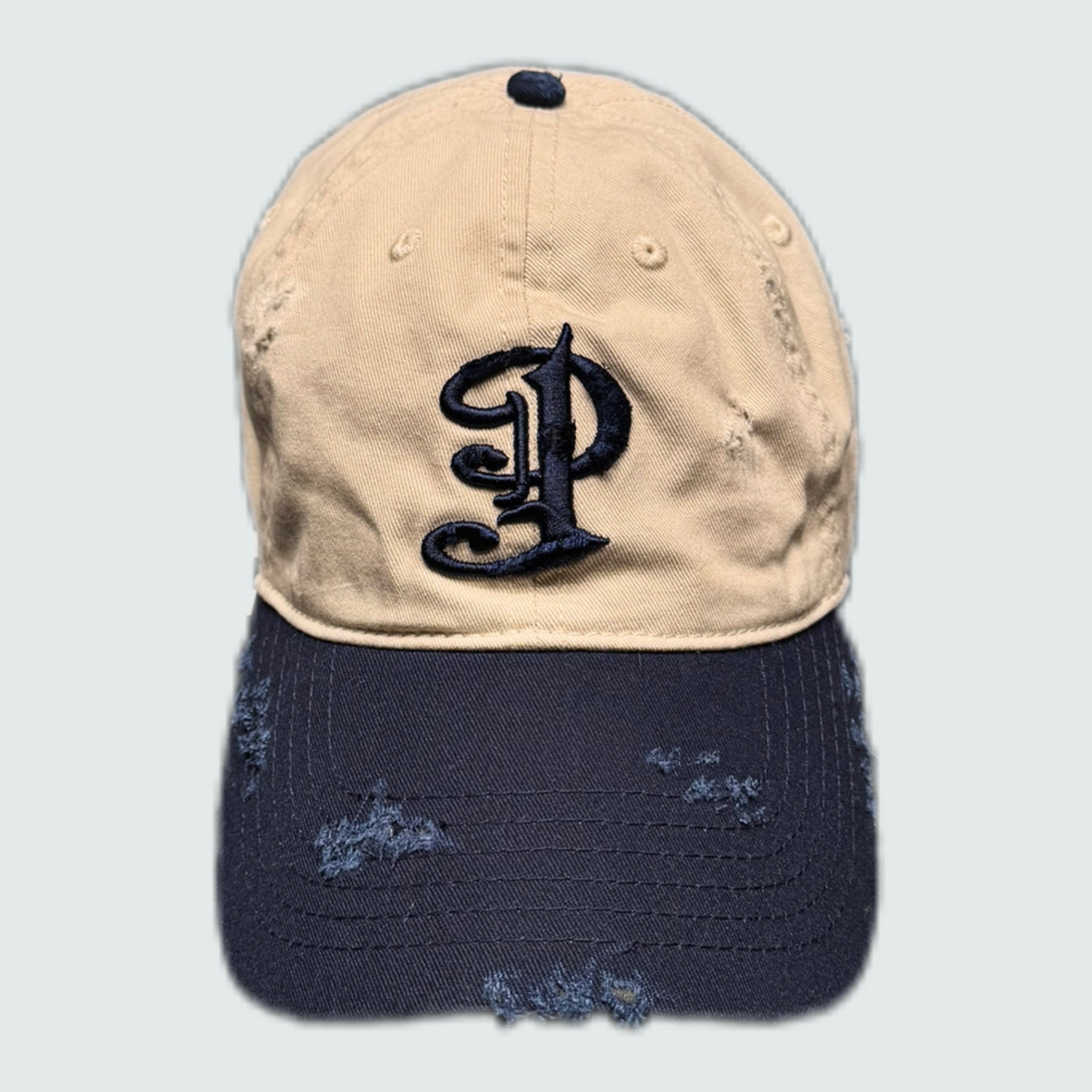 Damaged “P” Logo Cap - Navy