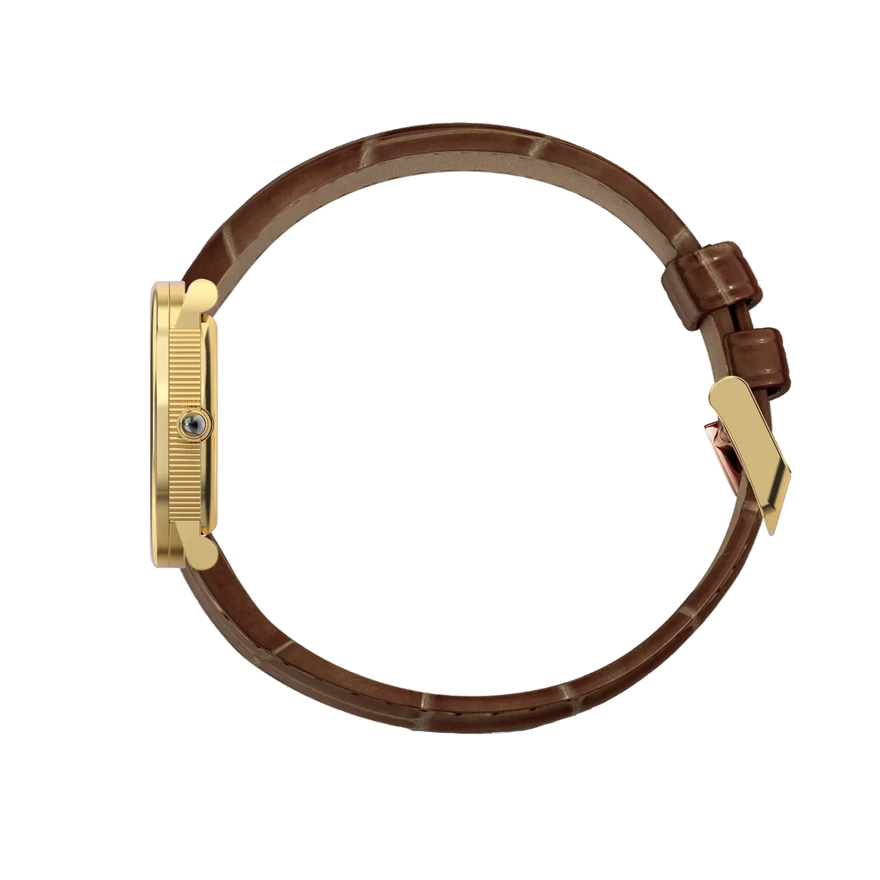 Oval Bubble Diamond Watch - Salmon Dial