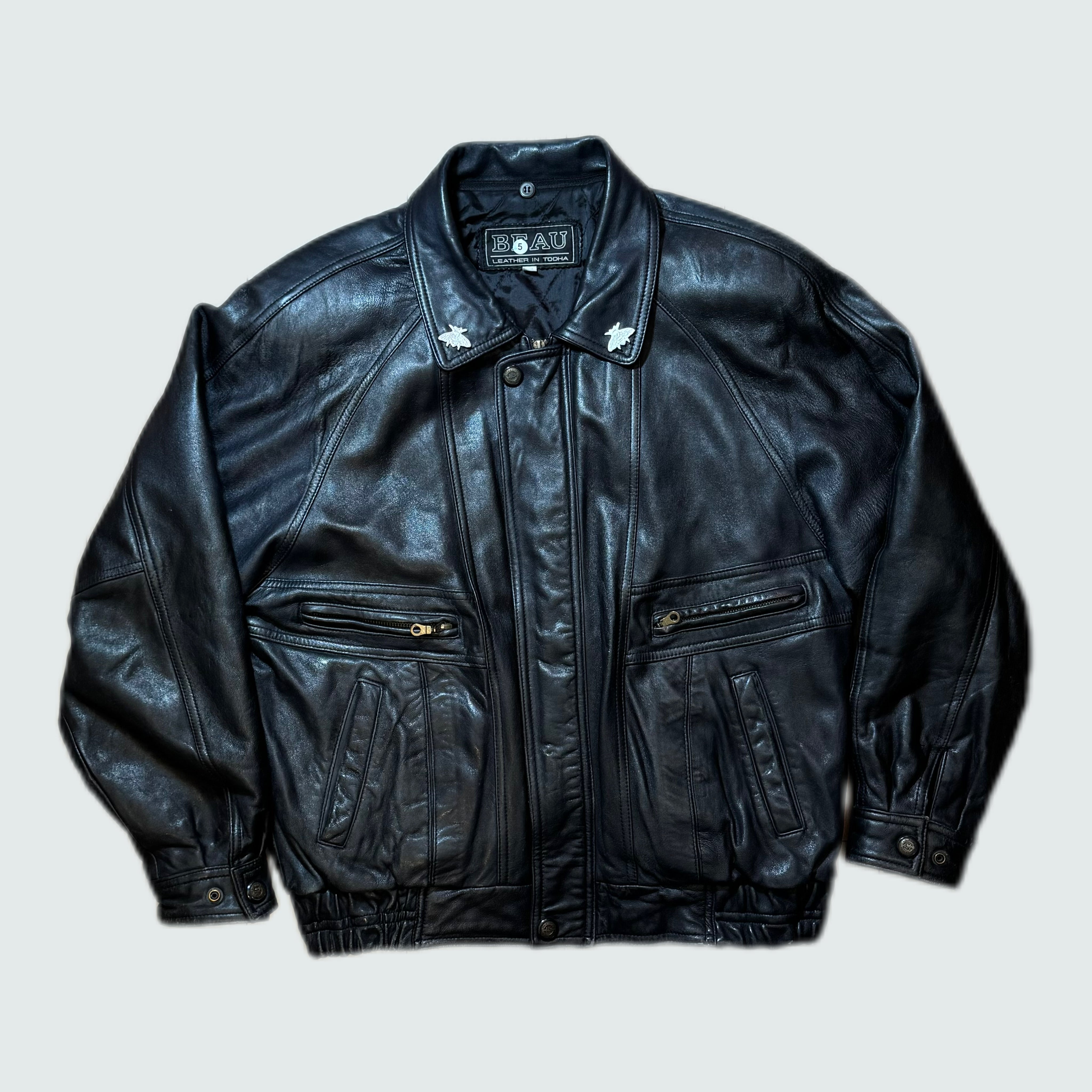 [VINTAGE] LEATHER JACKET “BEAU” (EL)