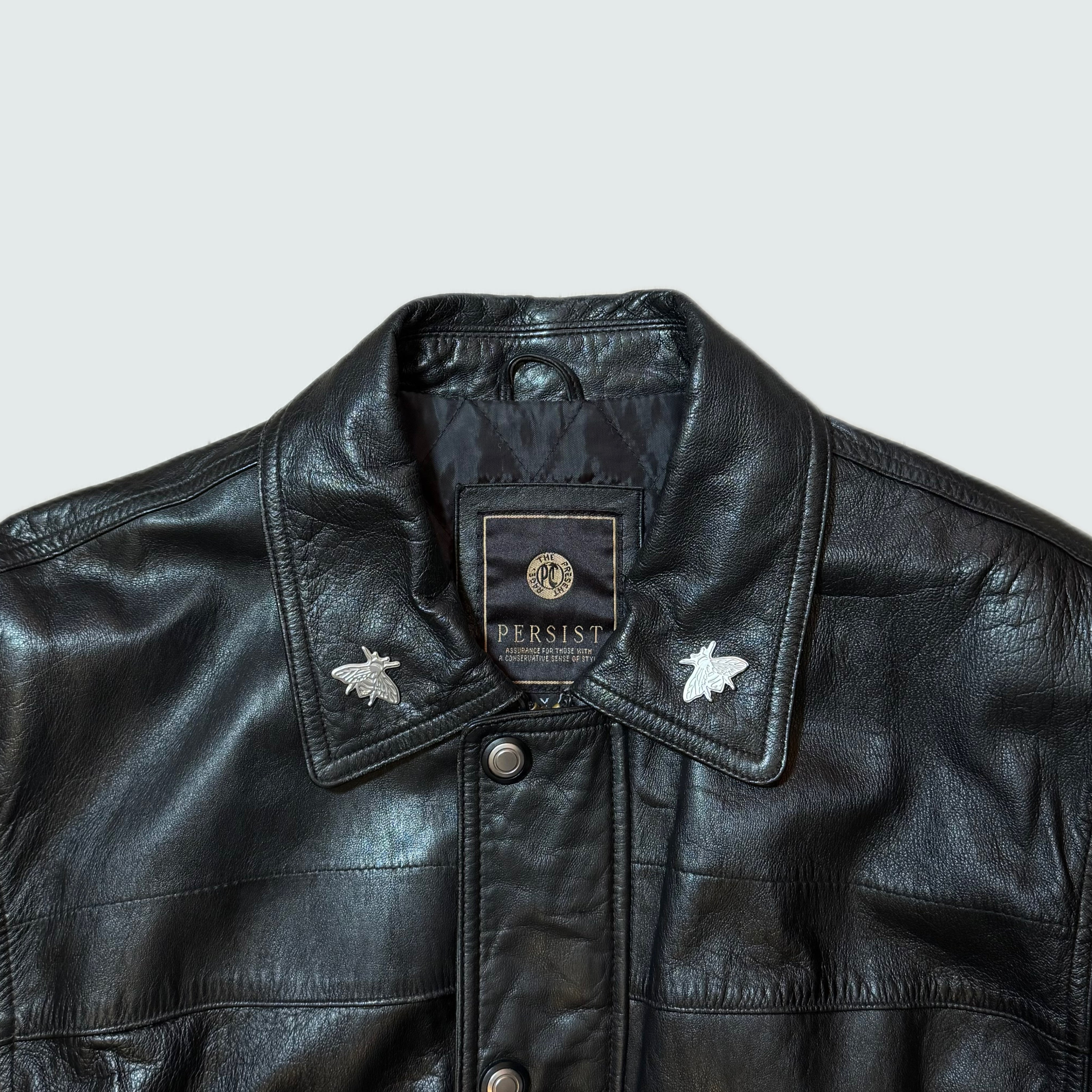 [VINTAGE] LEATHER JACKET “PERSIST” (M)