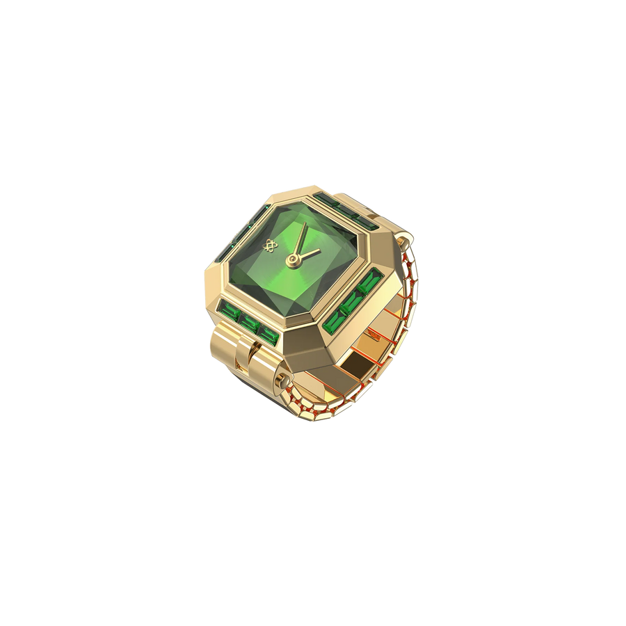 Sofia Prism Cocktail Watch Ring - Tequila Martini