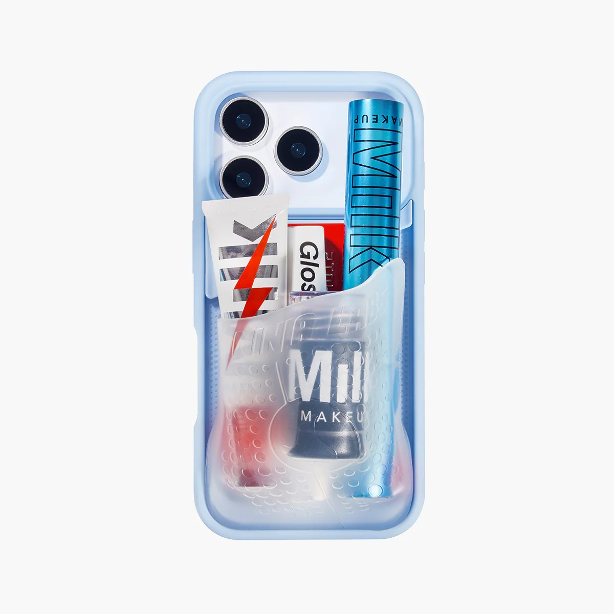 Flex Pouch™ Phone Case - BABY BLUE/CLEAR