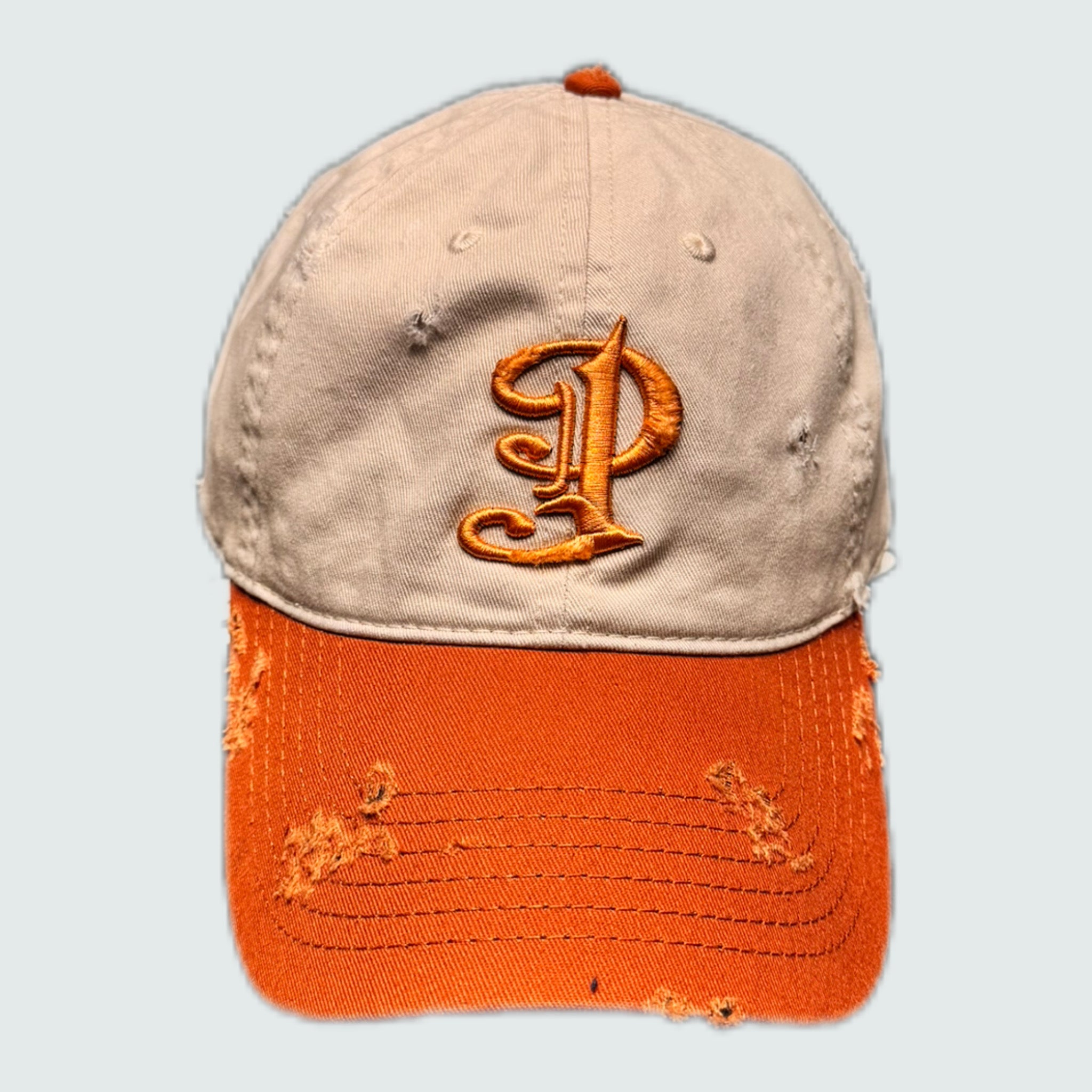 Damaged “P” Logo Cap - Orange