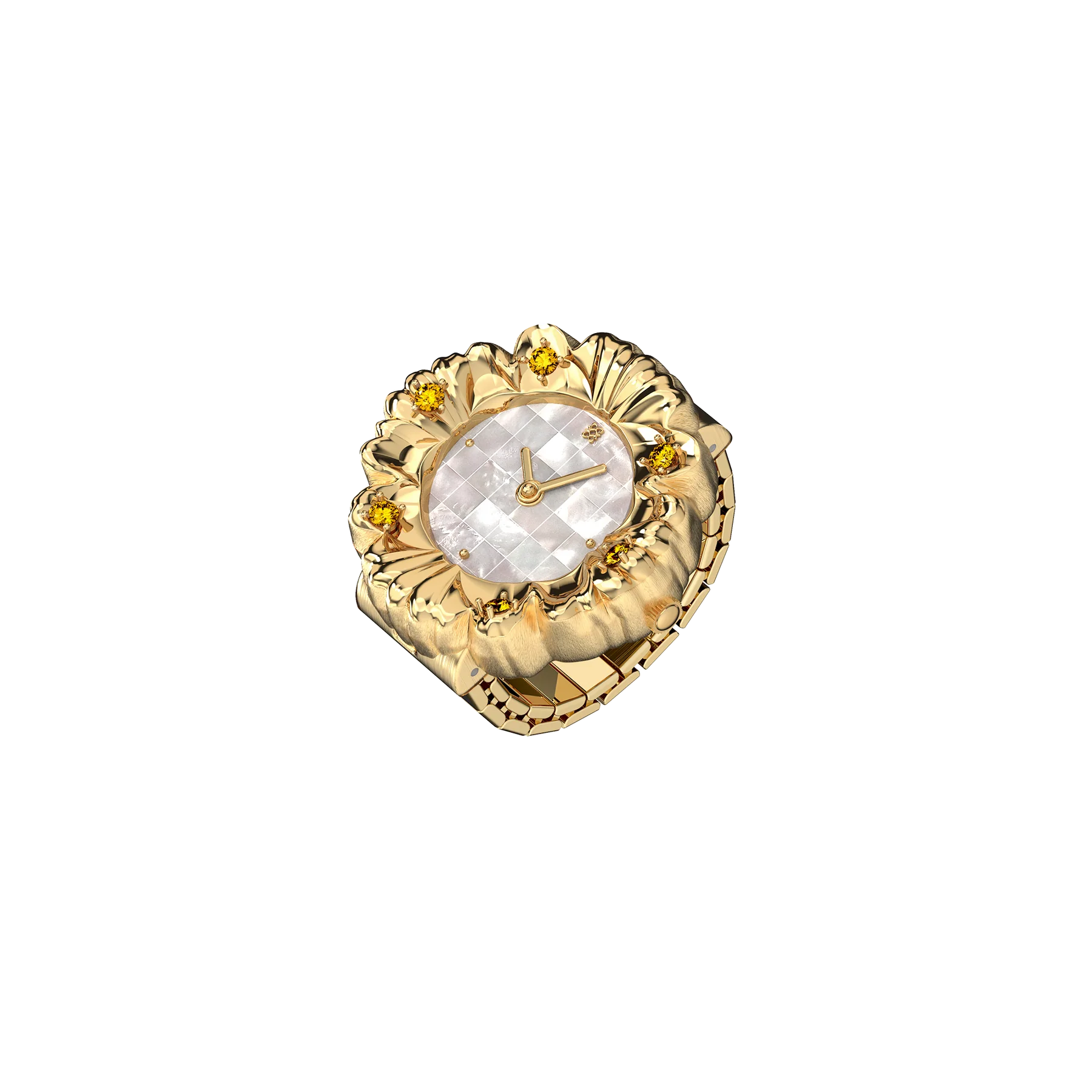 Baroque Watch Ring - Nacre