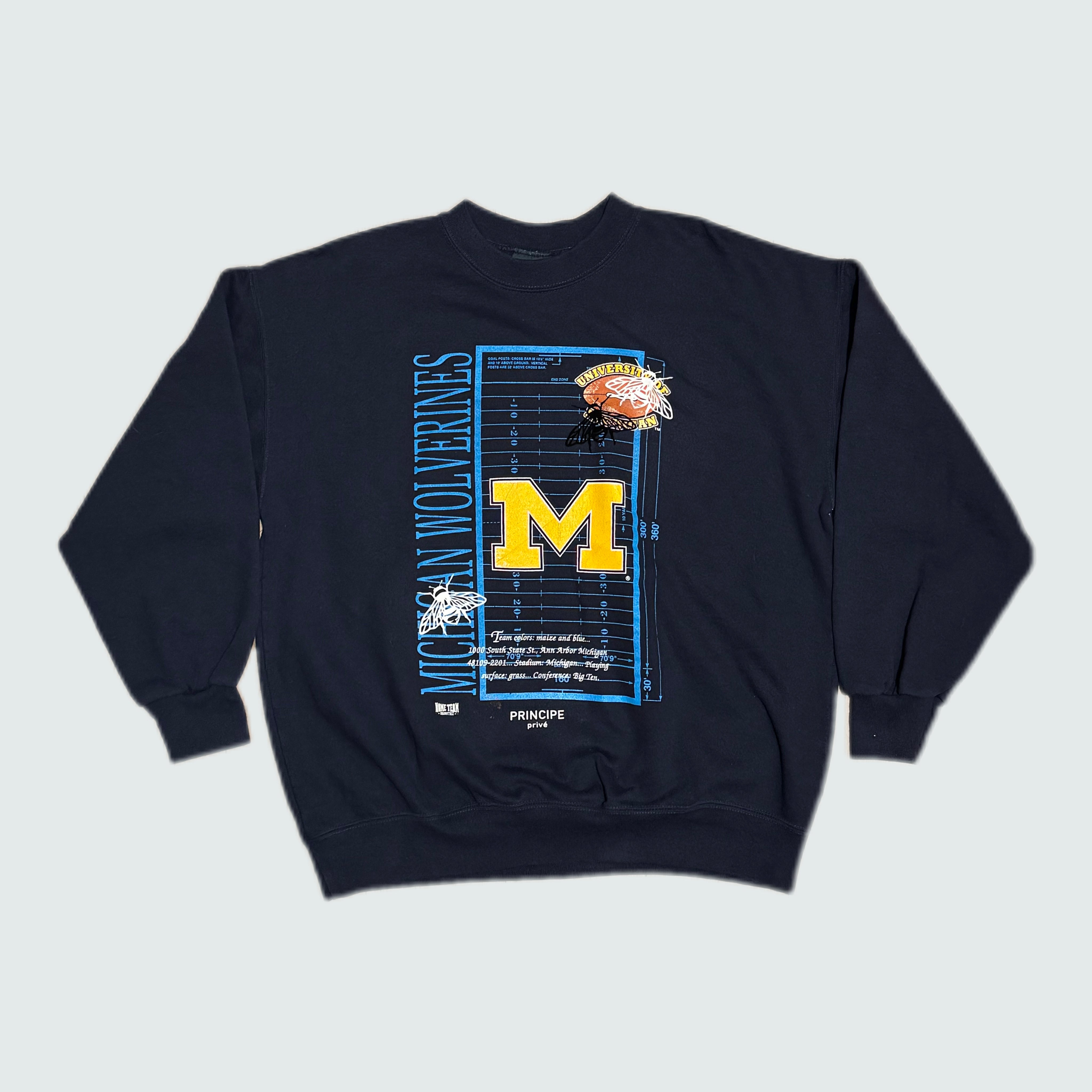 [Vintage] sweat shirts “MICHIGAN WOLVELINES” (XL)