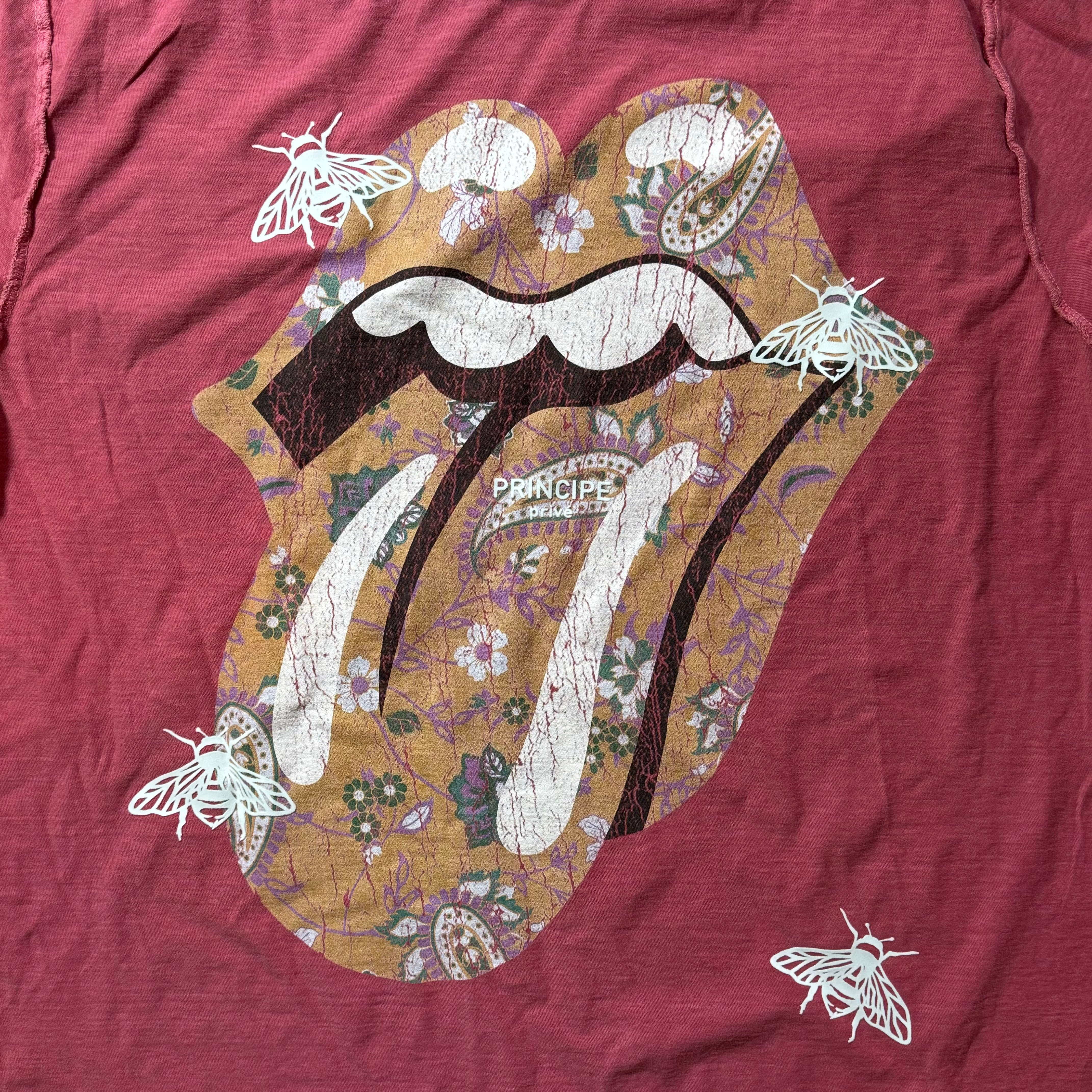 PAISLEY CLASSIC TONGUE VINTAGE CUFFED SLEEVE T-SHIRT II