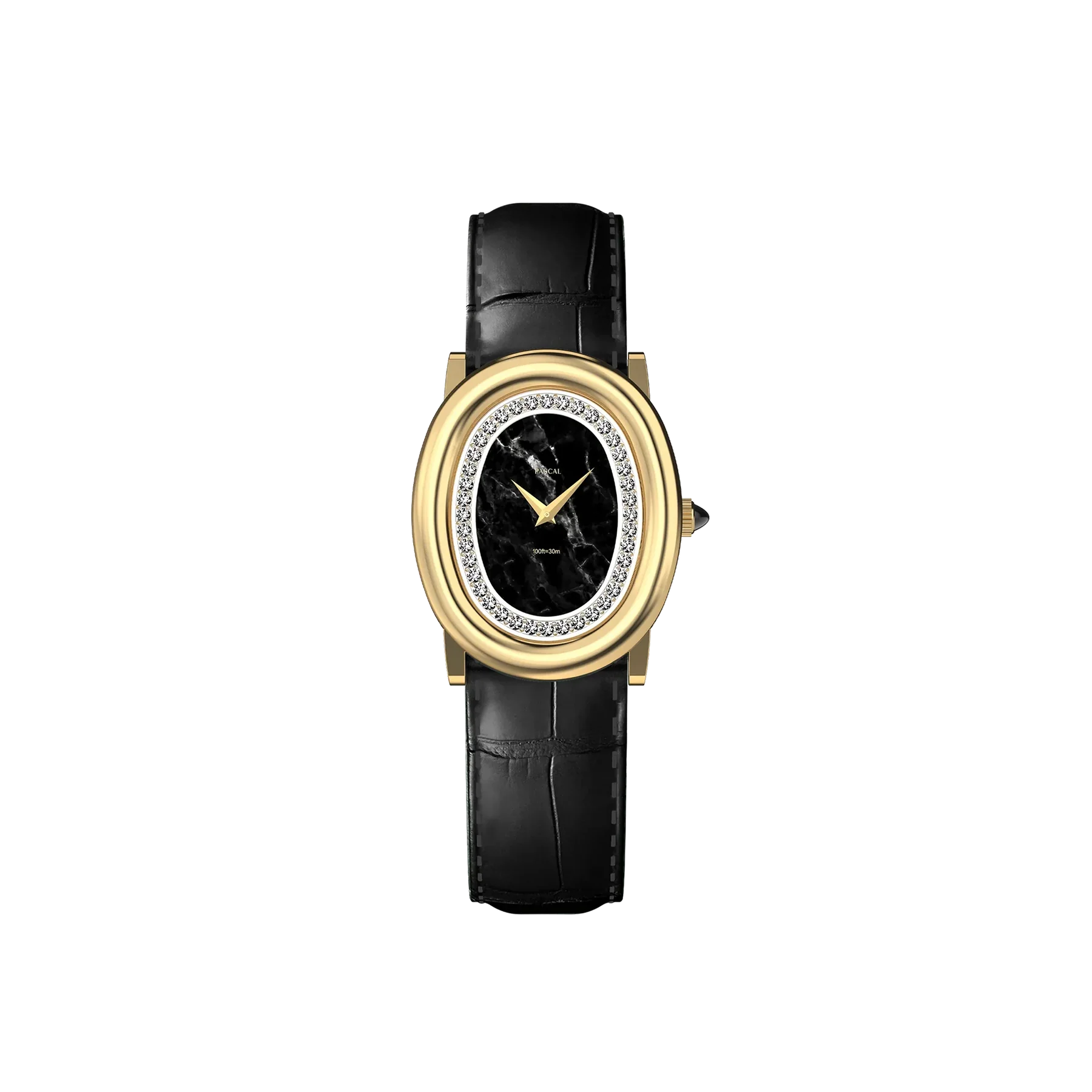 Oval Royale Diamond Watch - Twilight Marble