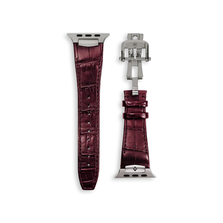 Apple Watch Strap / ALG Leather - Maroon