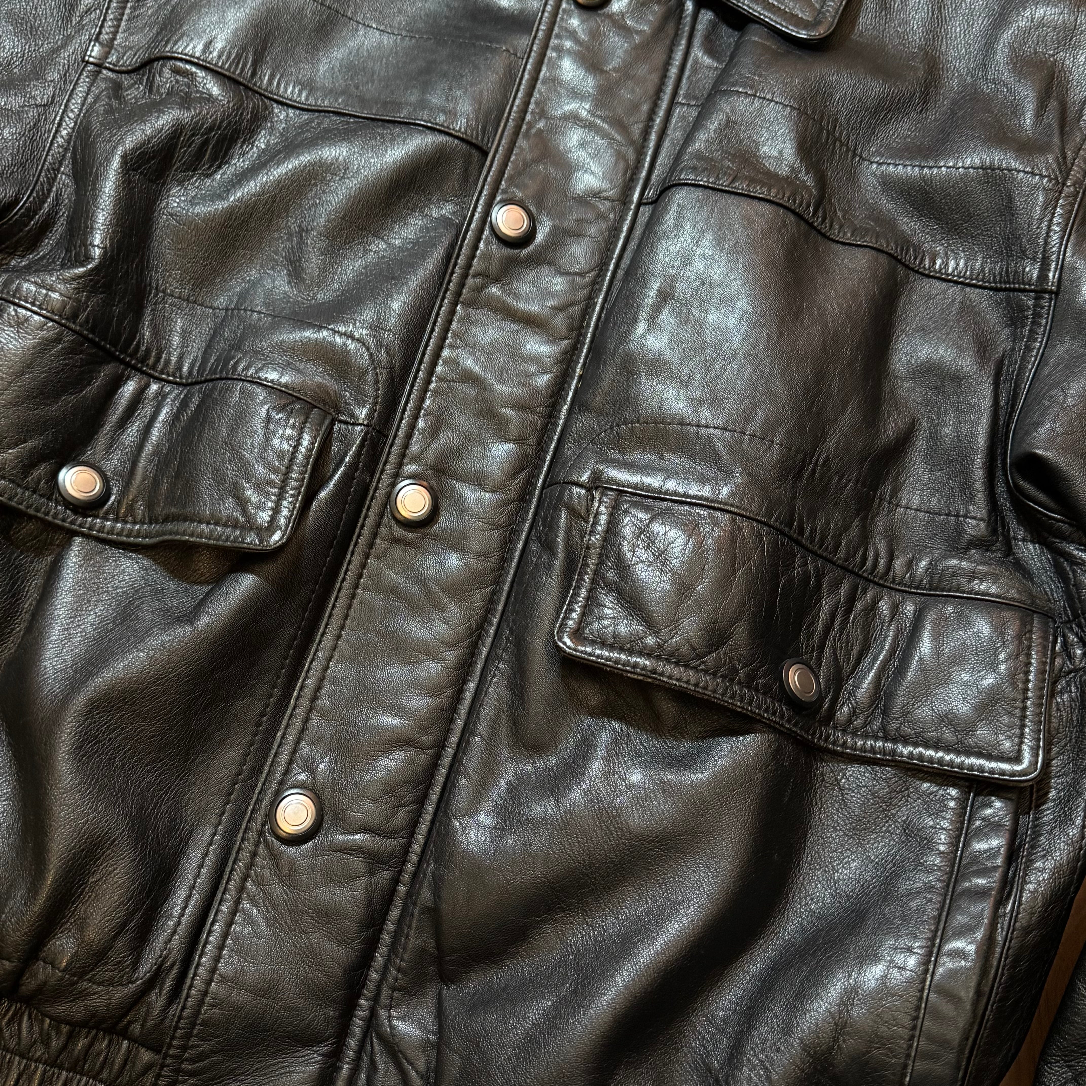 [VINTAGE] LEATHER JACKET “PERSIST” (M)