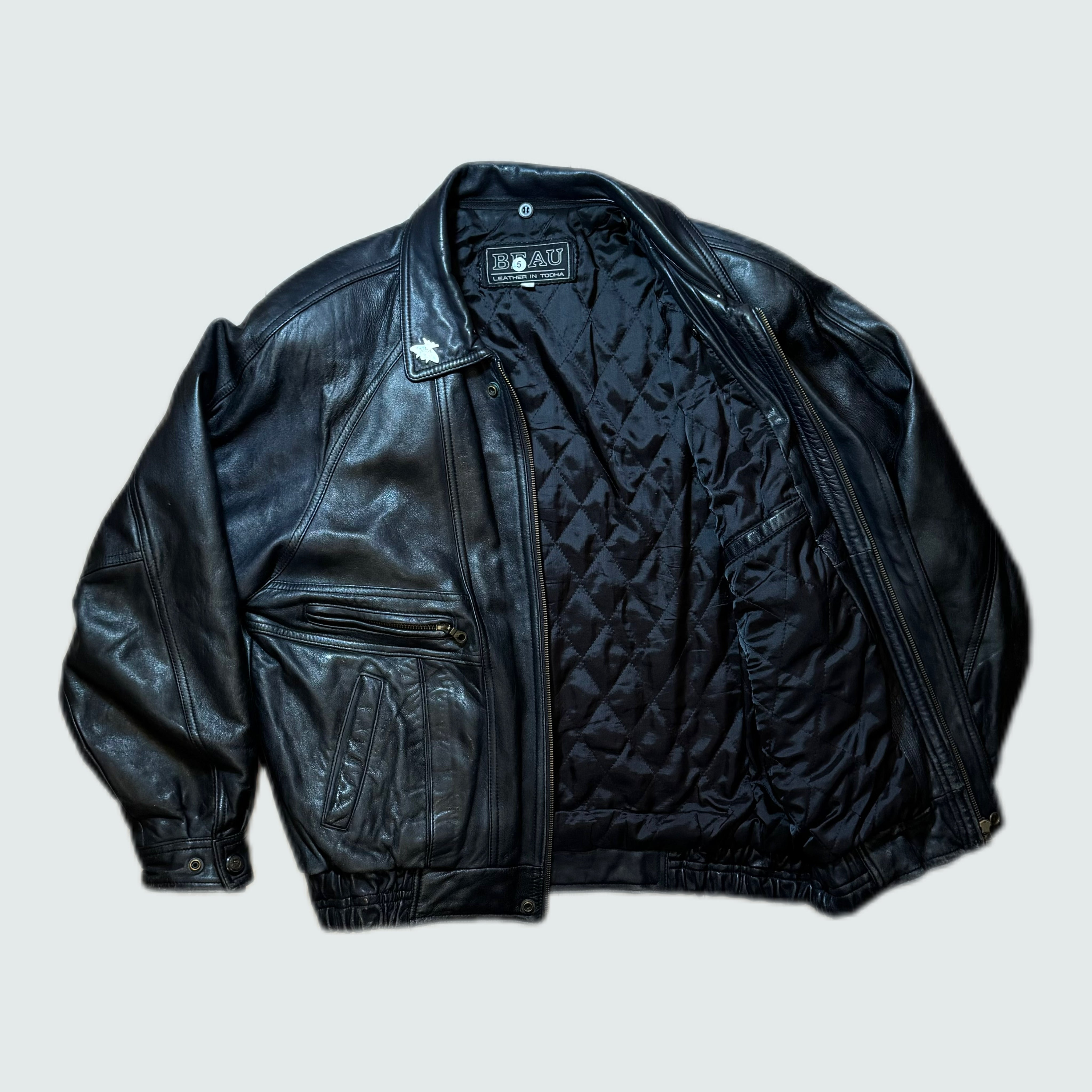 [VINTAGE] LEATHER JACKET “BEAU” (EL)