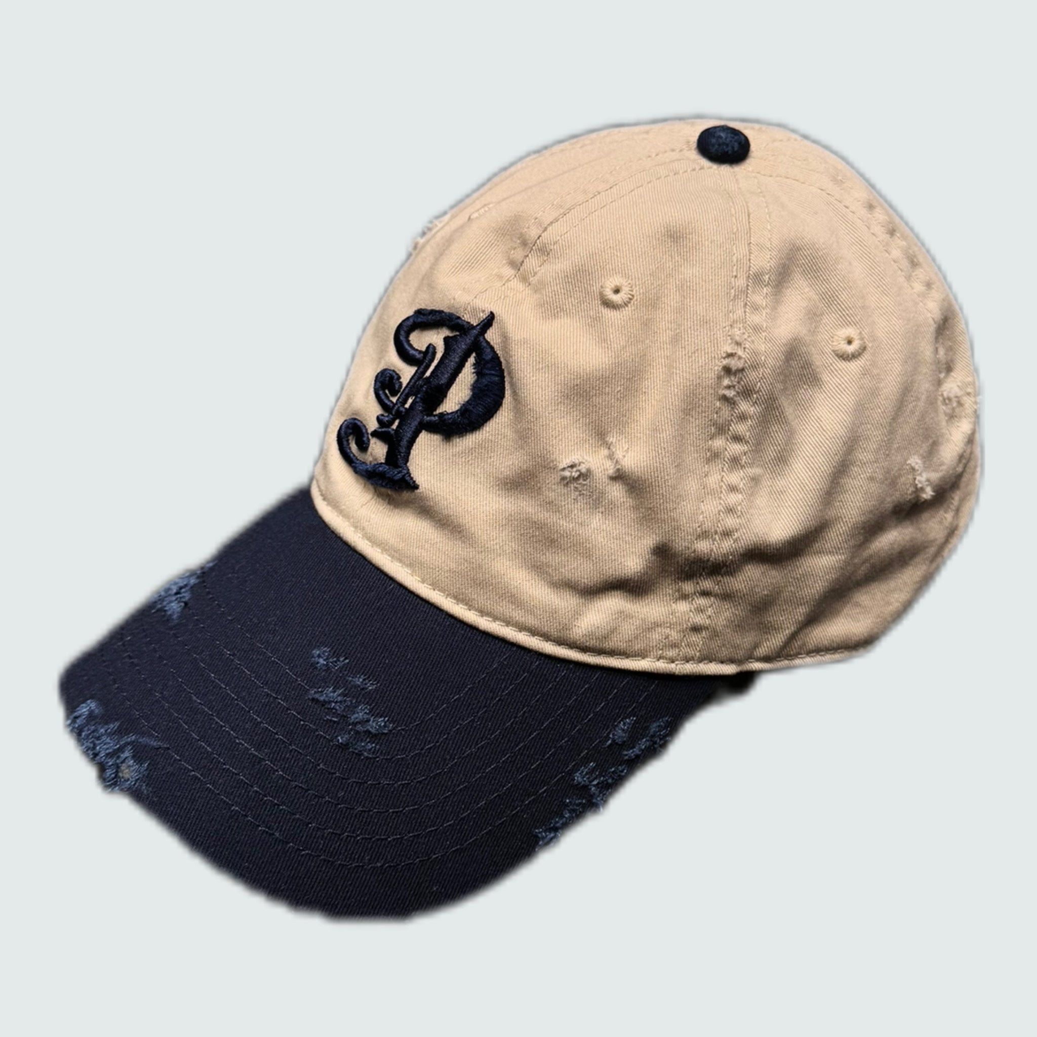 Damaged “P” Logo Cap - Navy