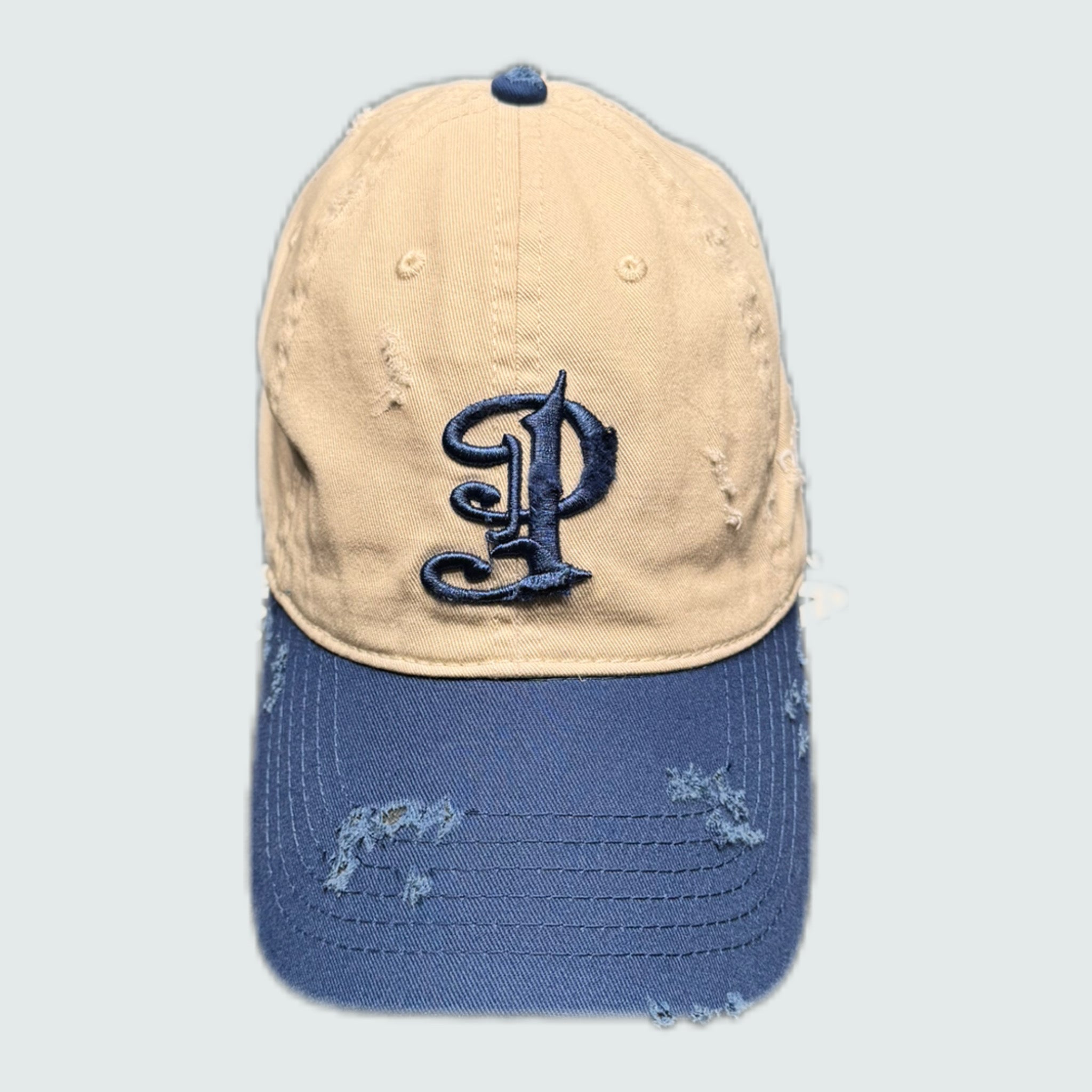 Damaged “P” Logo Cap - Blue