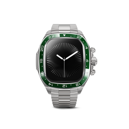 Apple Watch Case - CRCS46 Silver/Green