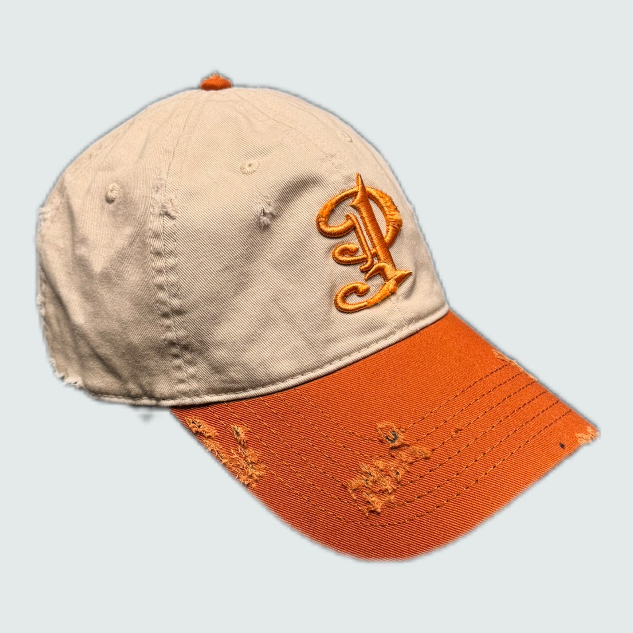 Damaged “P” Logo Cap - Orange