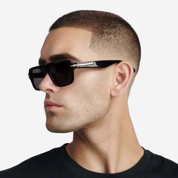 Sunglasses - Dude - Black / Gold