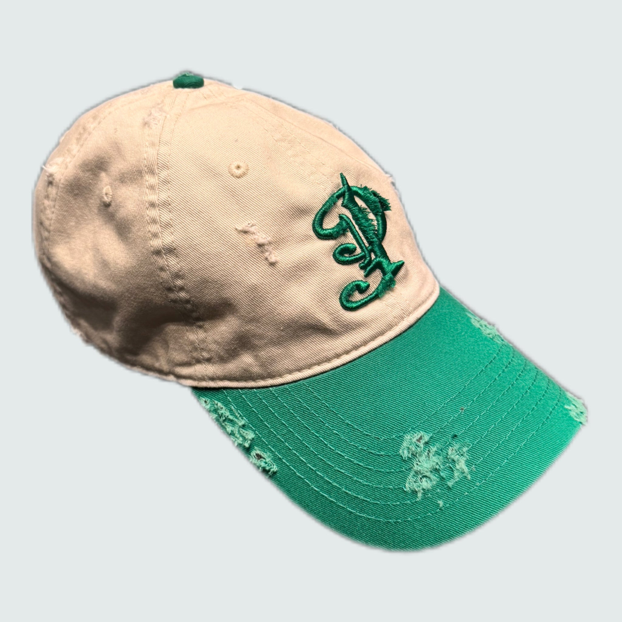 Damaged “P” Logo Cap - Green