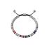 Bracelet - EV - Silver - Red & Blue