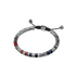 Bracelet - EV - Silver - Red & Blue