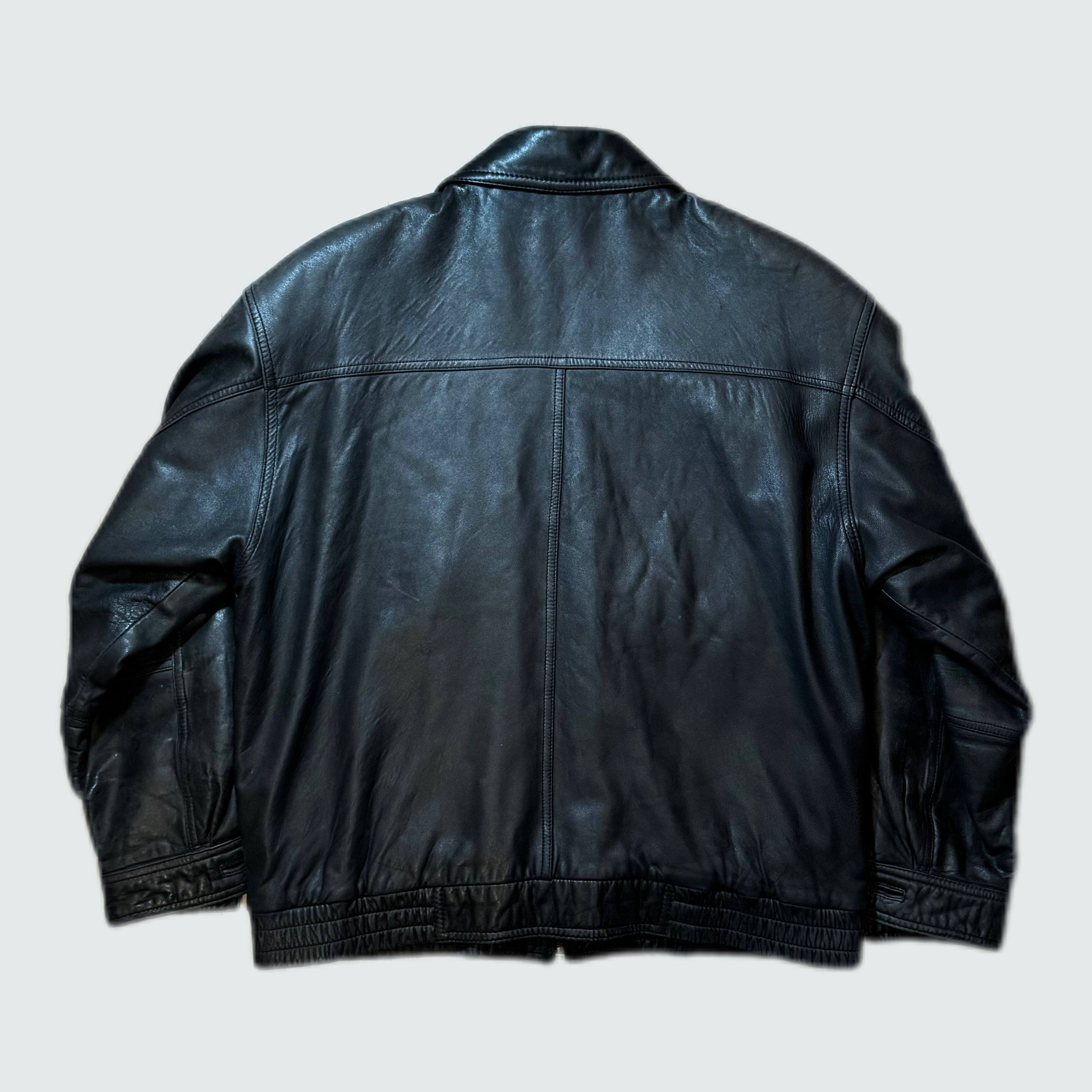 [VINTAGE] LEATHER JACKET “NATIVE” (L)